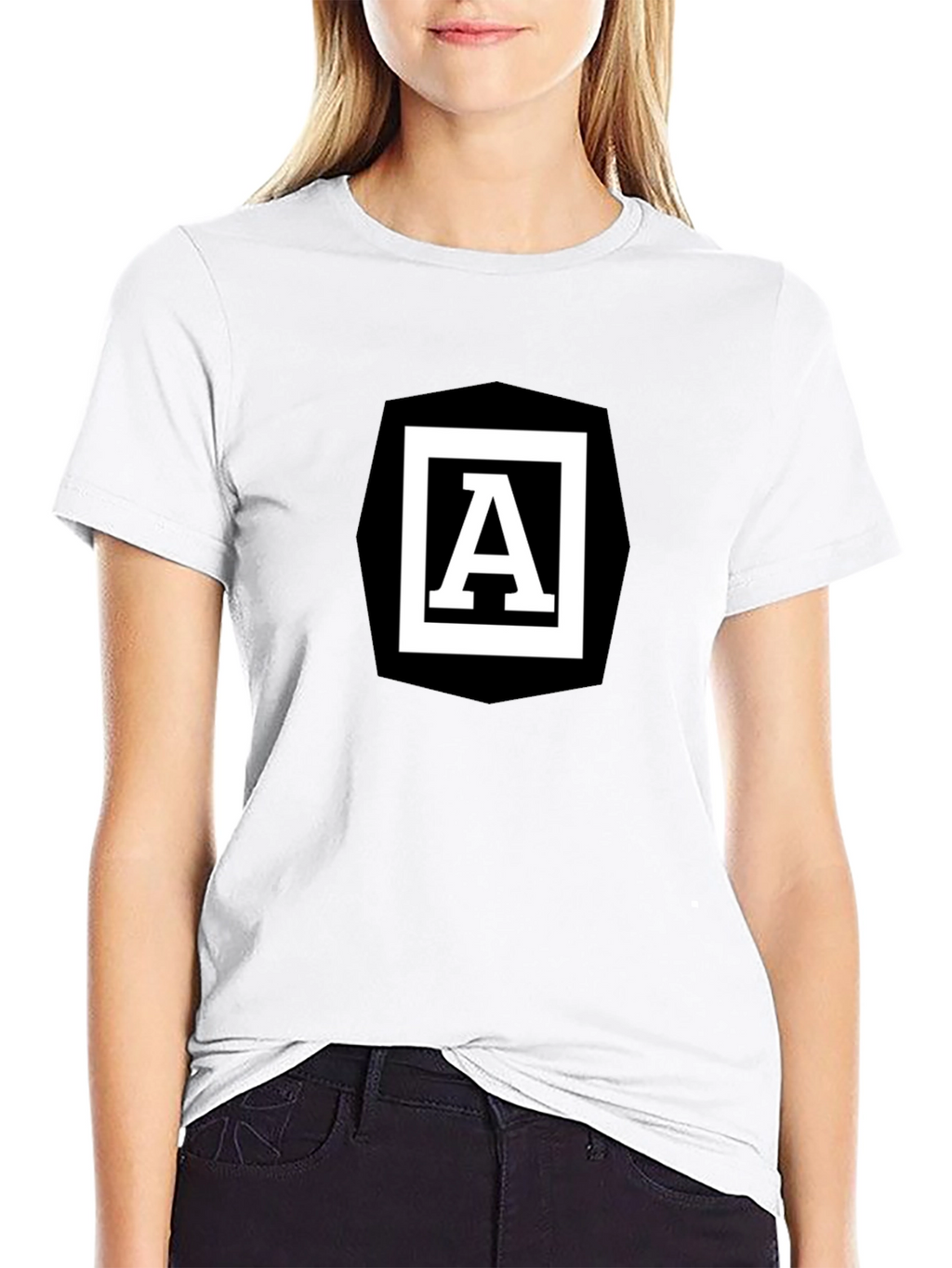 Angular A Logo Black T-Shirt