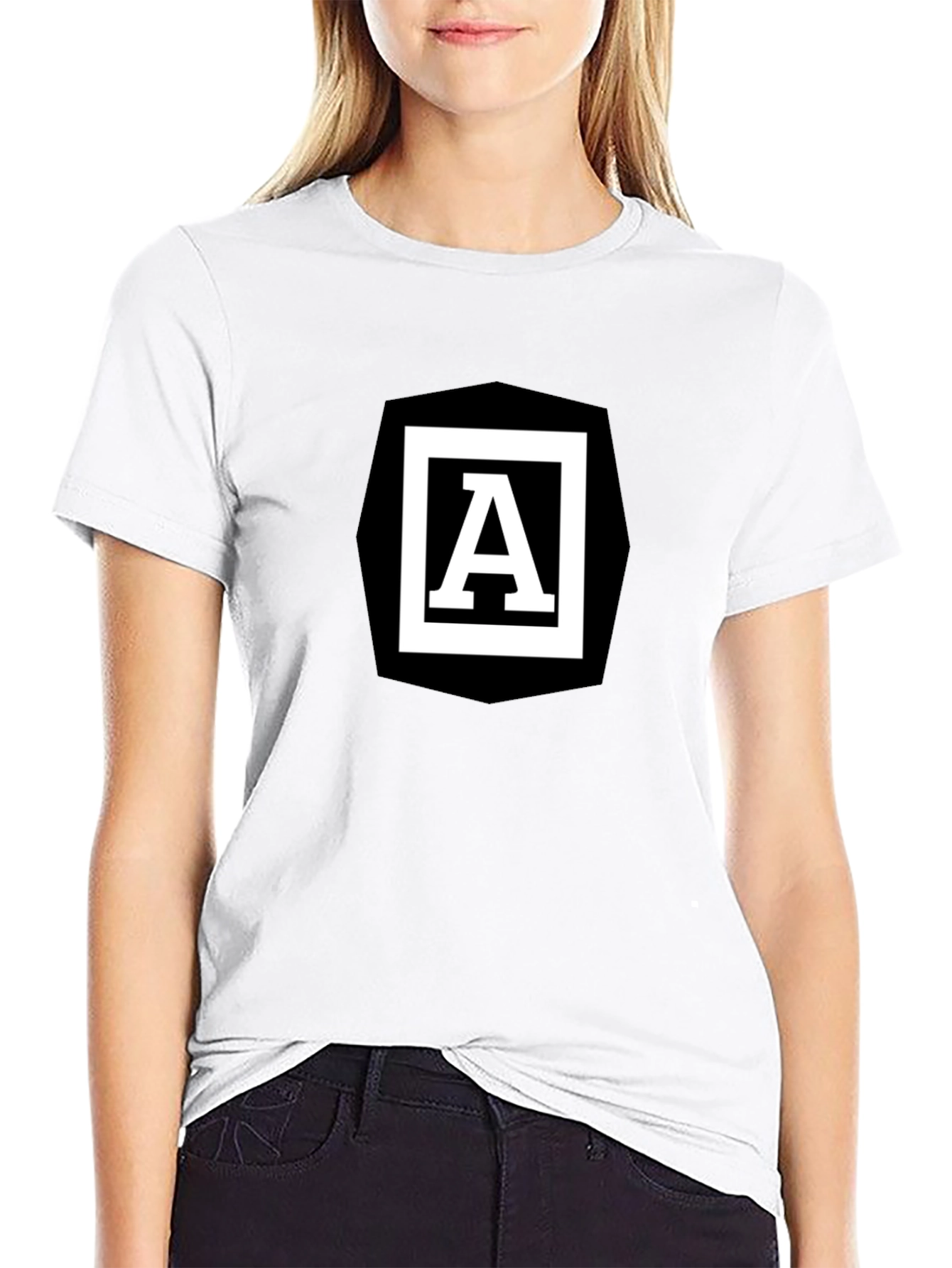 Angular A Logo Black T-Shirt