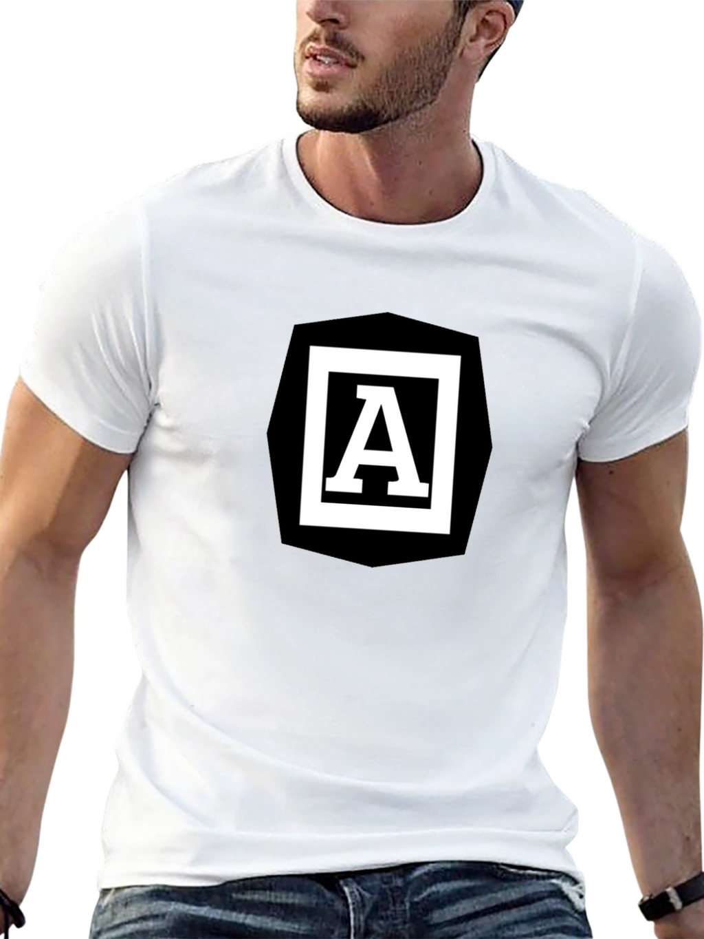 Angular A Logo Black T-Shirt