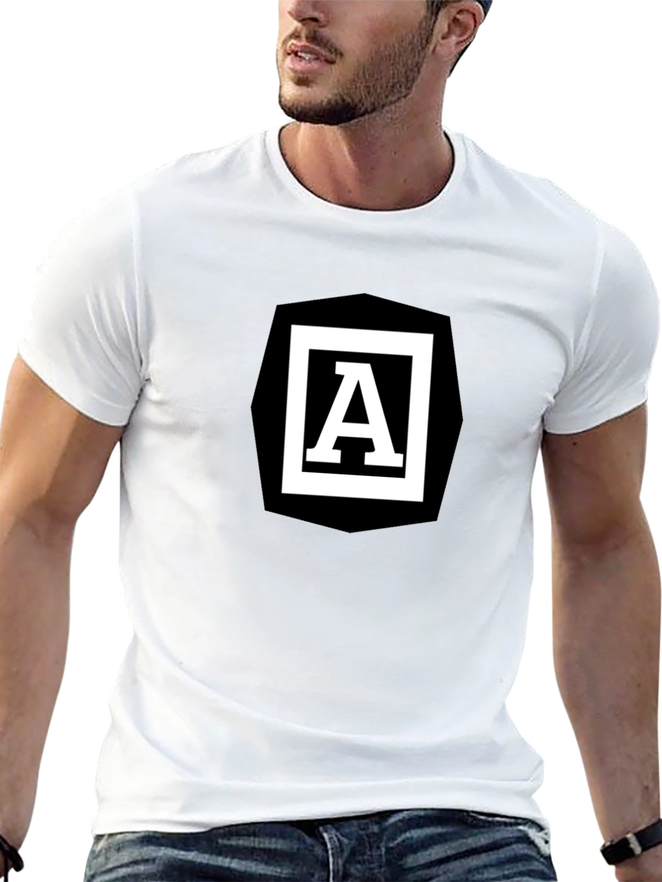 Angular A Logo Black T-Shirt