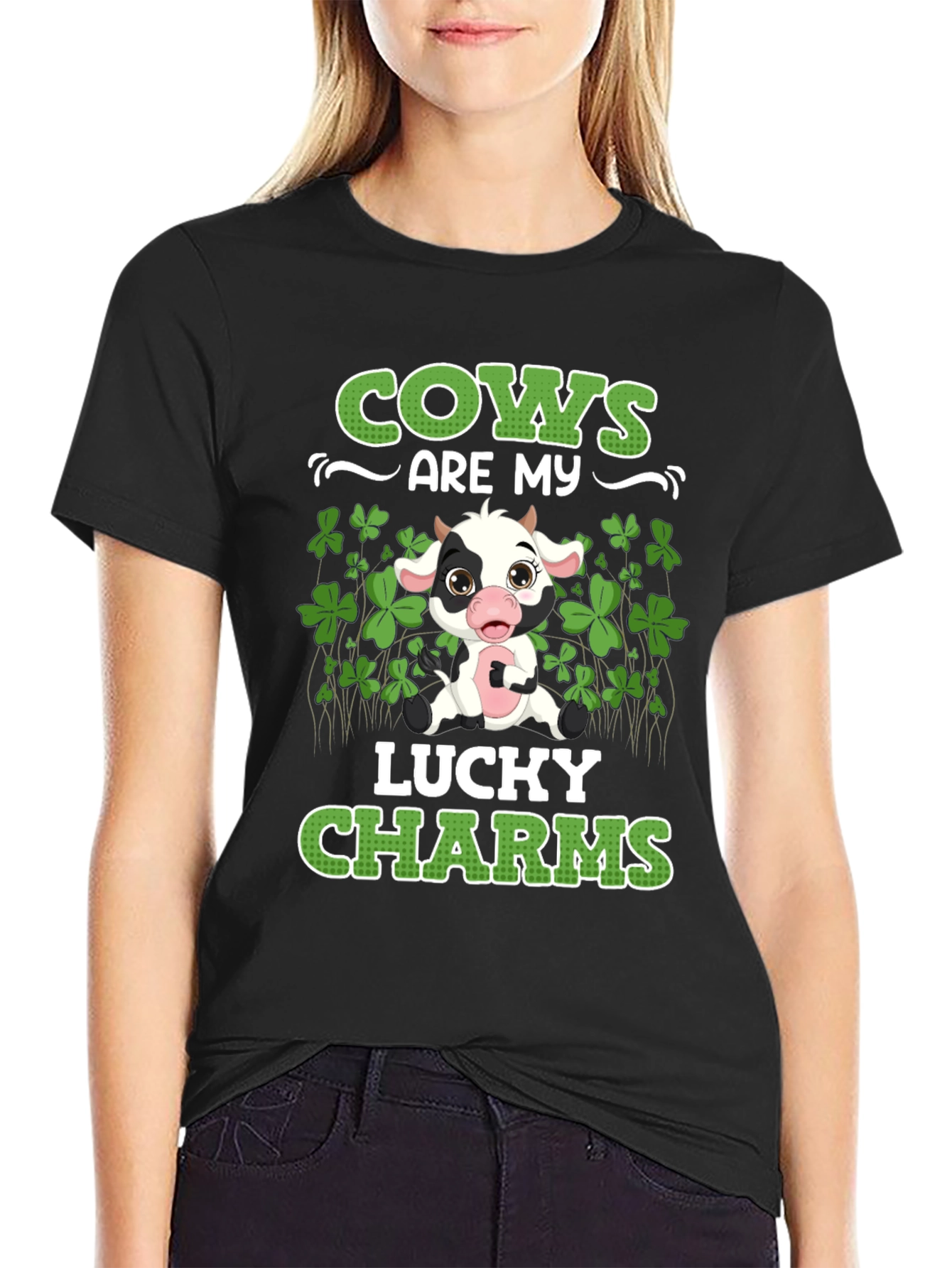 Cows Are My Lucky Charms T-Shirt St Patricks Day