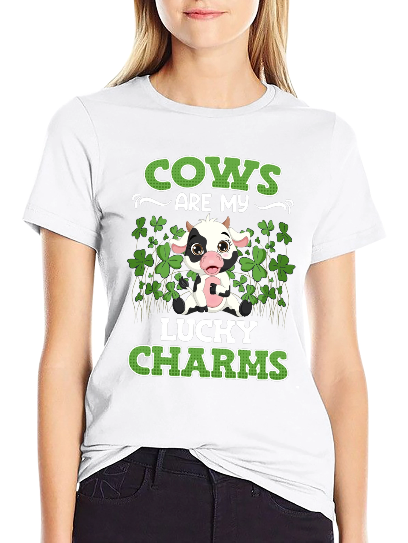 Cows Are My Lucky Charms T-Shirt St Patricks Day