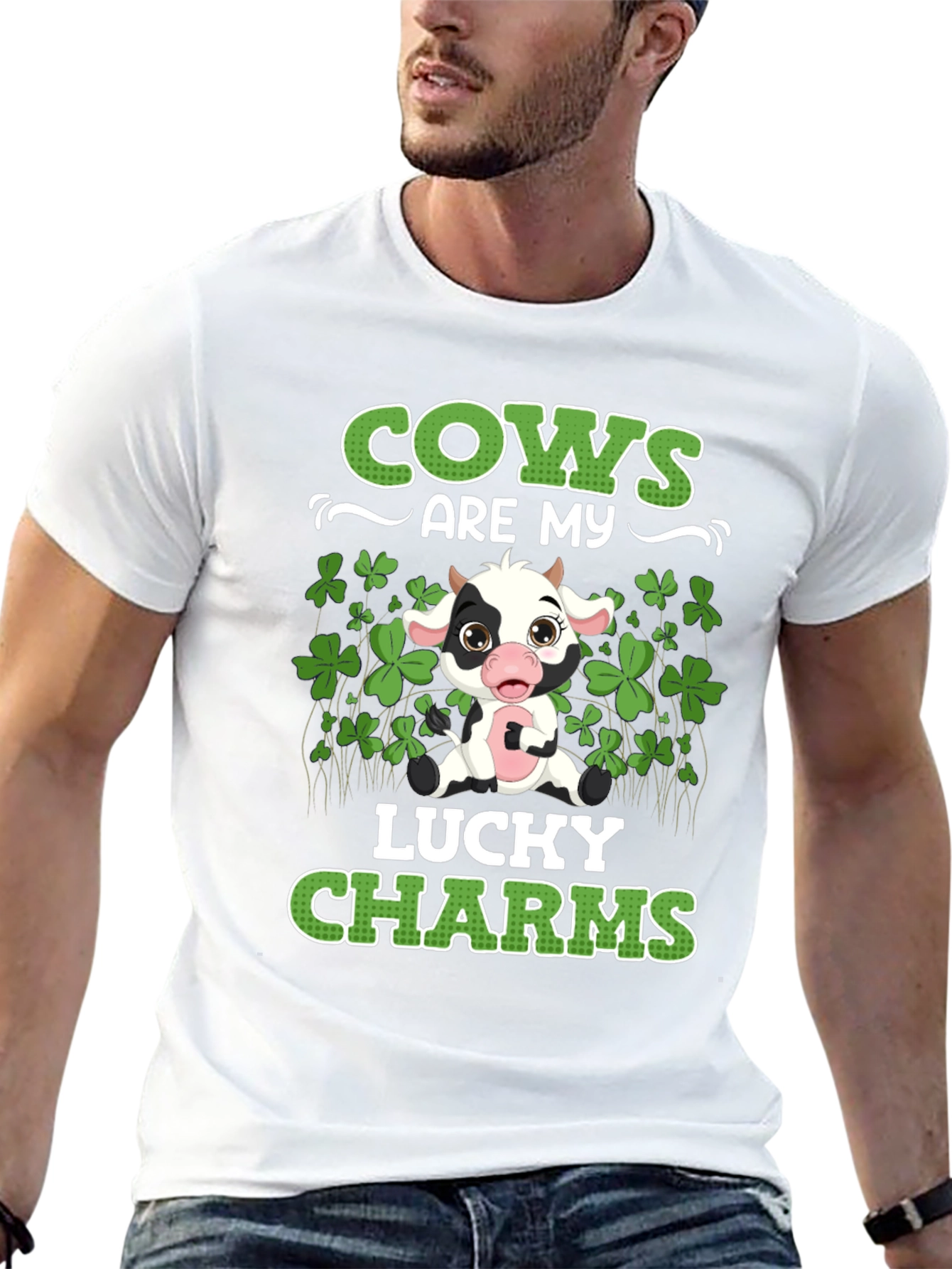 Cows Are My Lucky Charms T-Shirt St Patricks Day