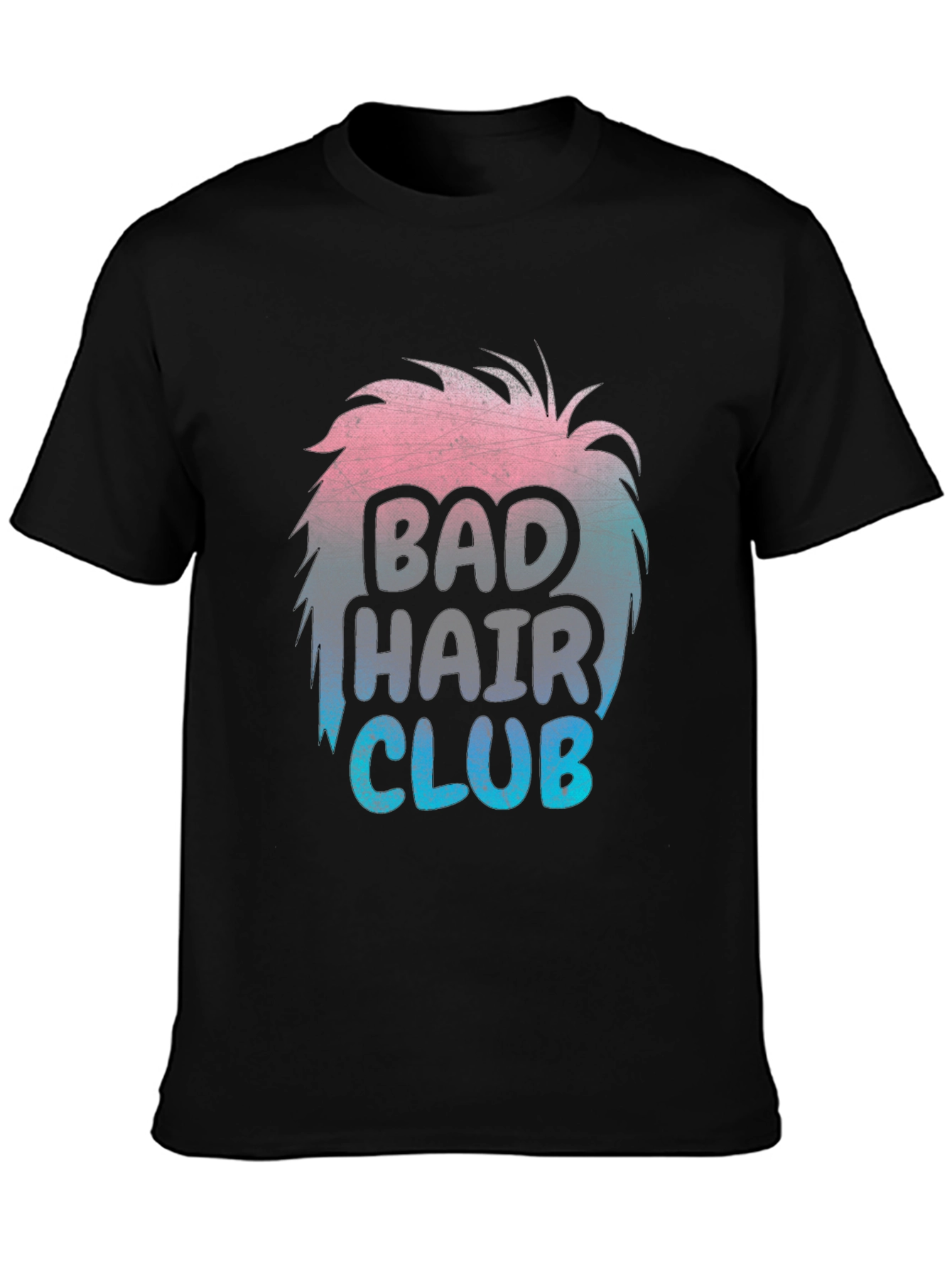 Bad Hair Club T-Shirt Funny Hairstyle Tee