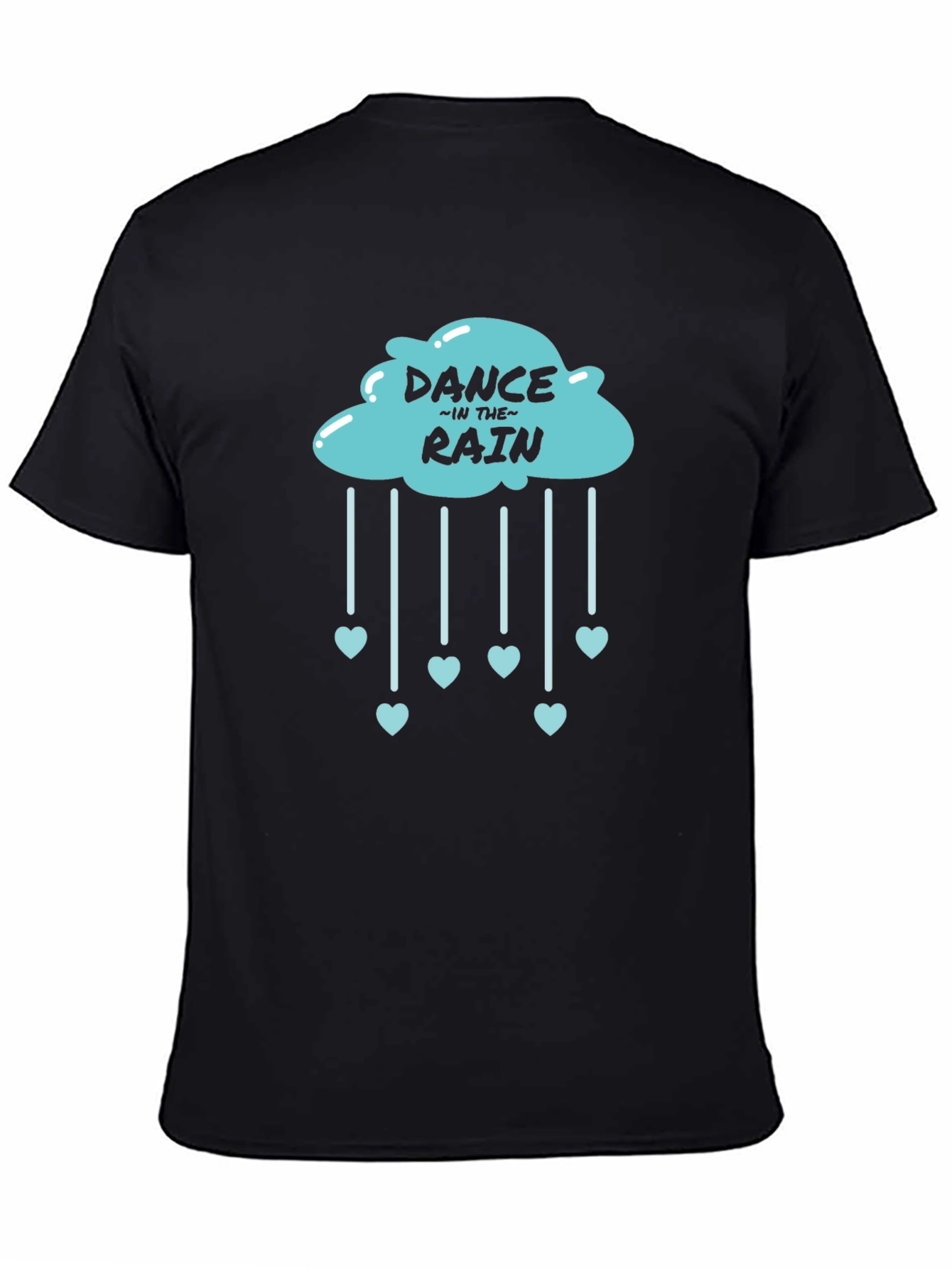 Dance in the Rain Cloud Heart Tee - Black