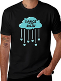 Dance in the Rain Cloud Heart Tee - Black