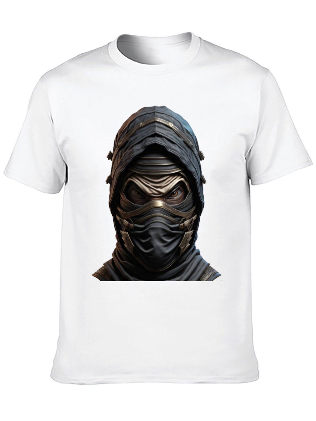 Mystic Warrior Graphic Tee - Black Cotton Blend