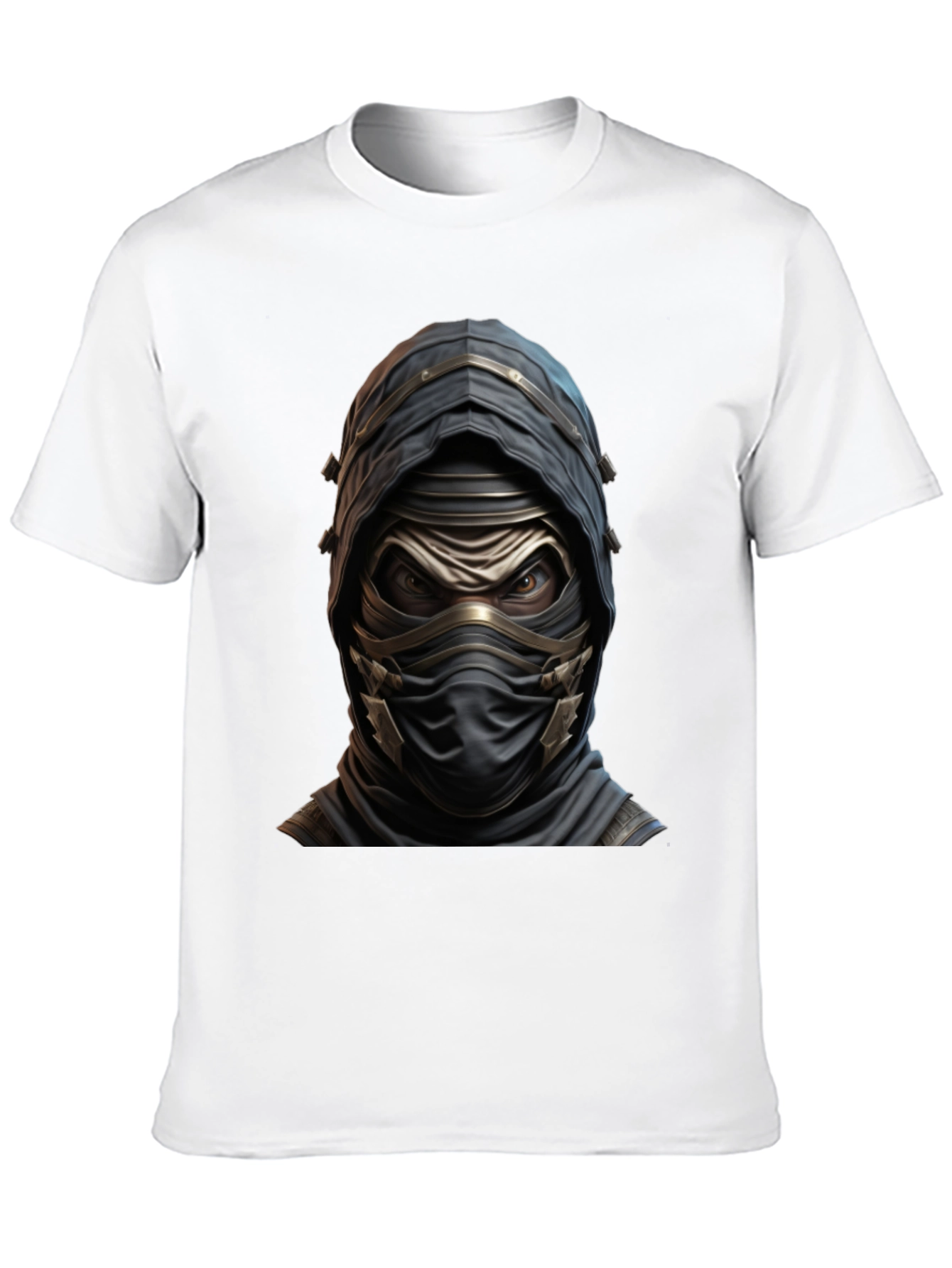 Mystic Warrior Graphic Tee - Black Cotton Blend