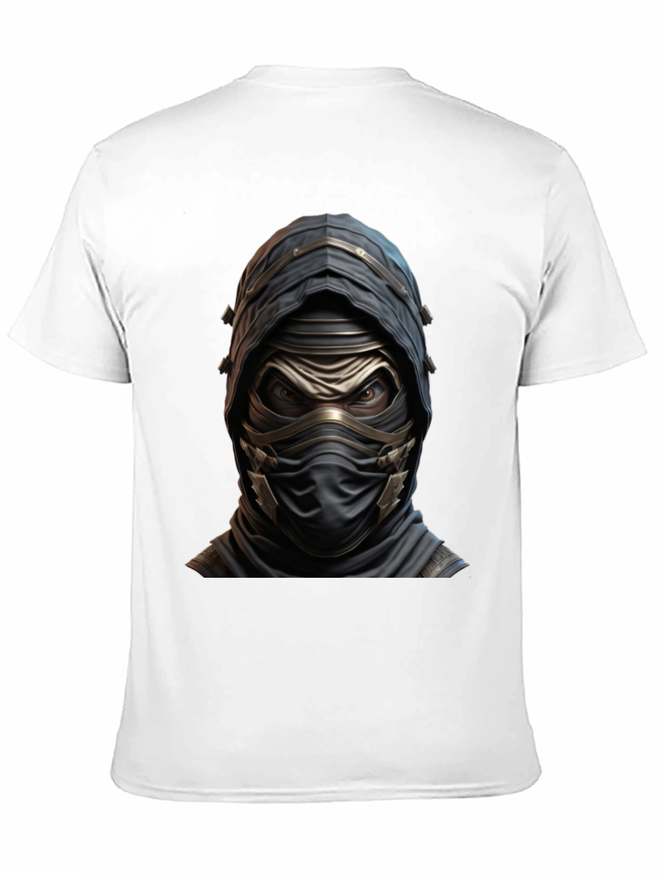 Mystic Warrior Graphic Tee - Black Cotton Blend