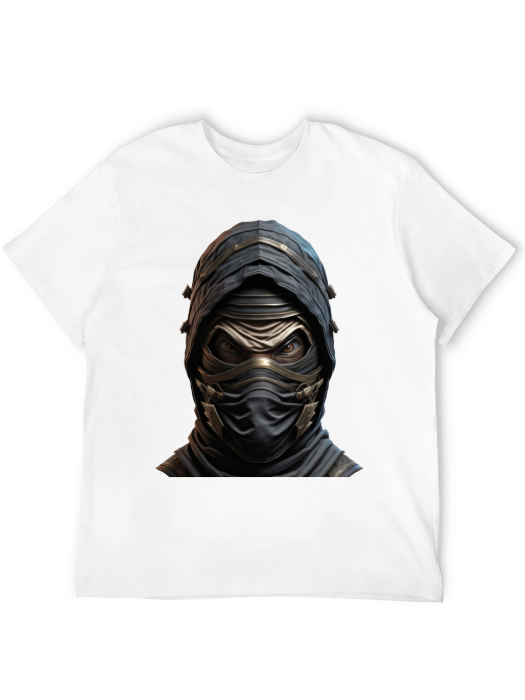 Mystic Warrior Graphic Tee - Black Cotton Blend