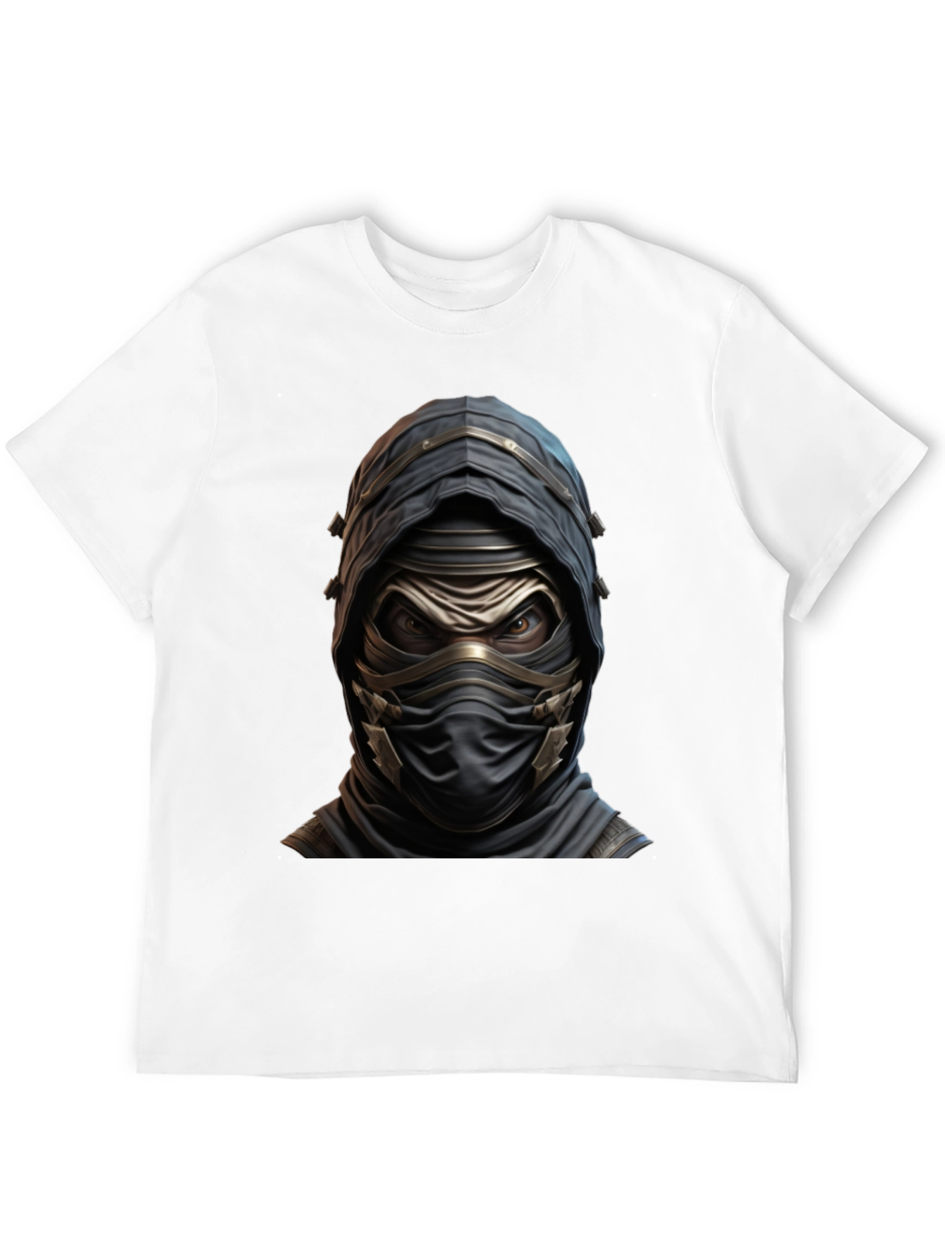 Mystic Warrior Graphic Tee - Black Cotton Blend