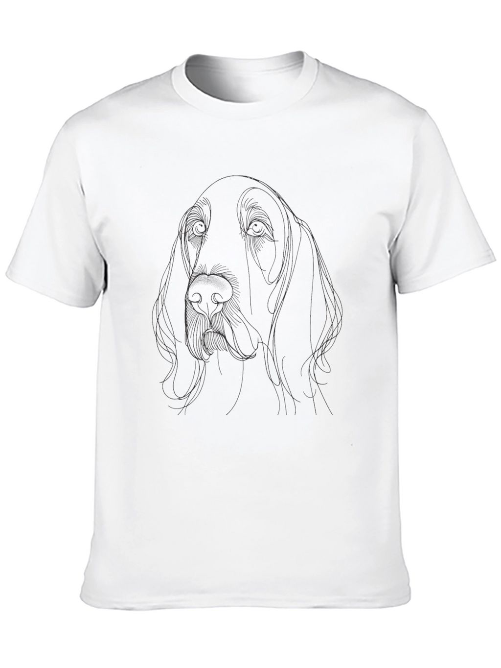 Dog Line Art Graphic Tee