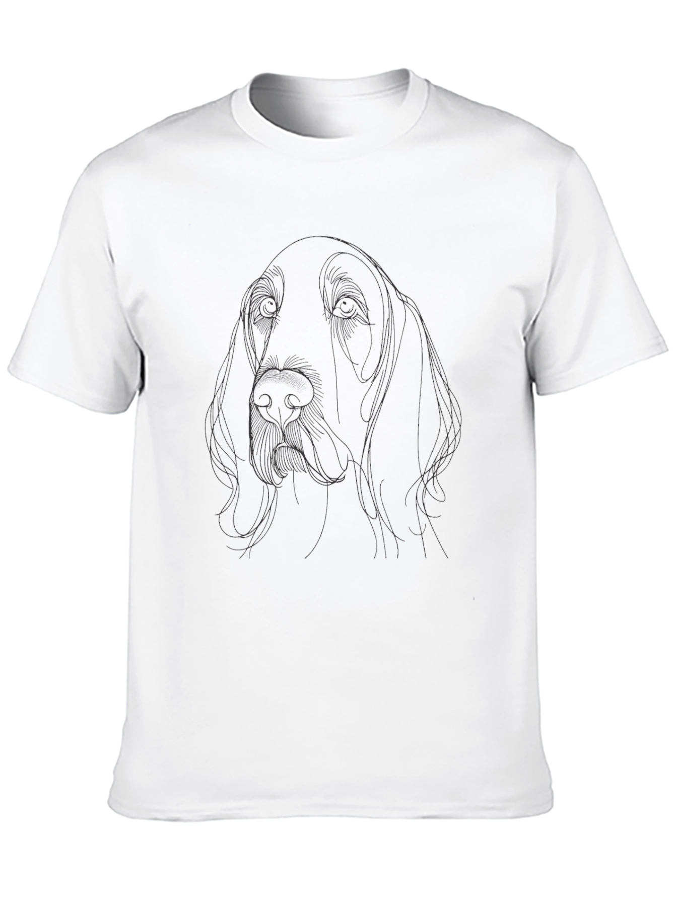 Dog Line Art Graphic Tee