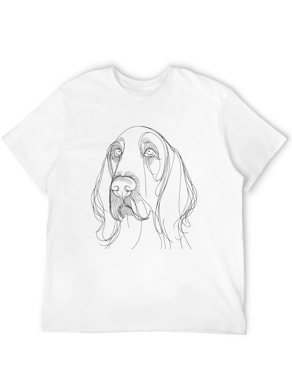 Dog Line Art Graphic Tee