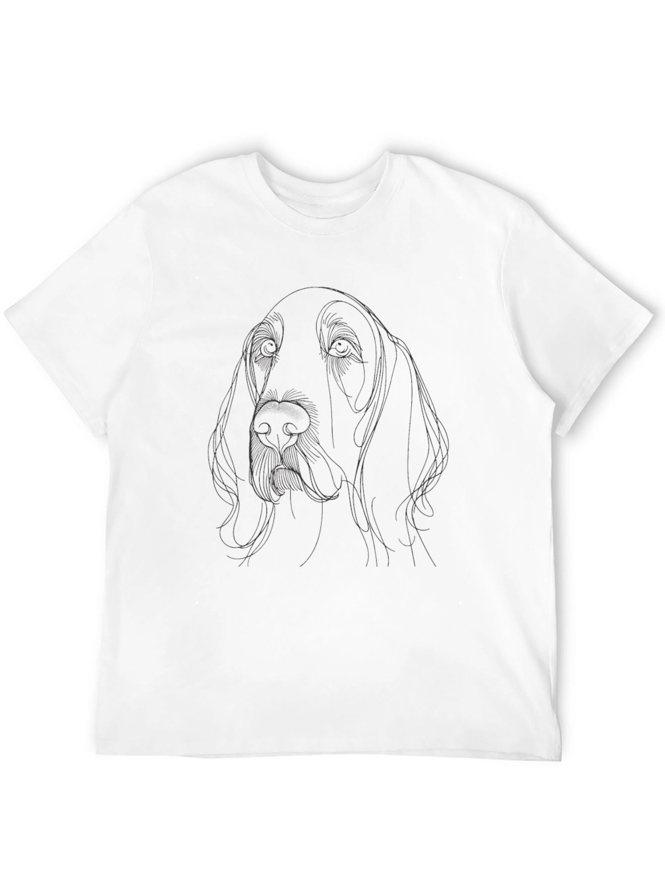 Dog Line Art Graphic Tee