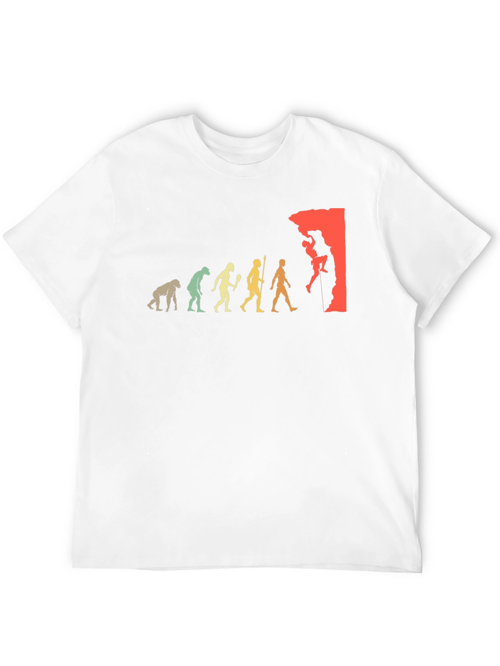 Climbing Evolution Graphic T-Shirt - Rock Climbing Tee