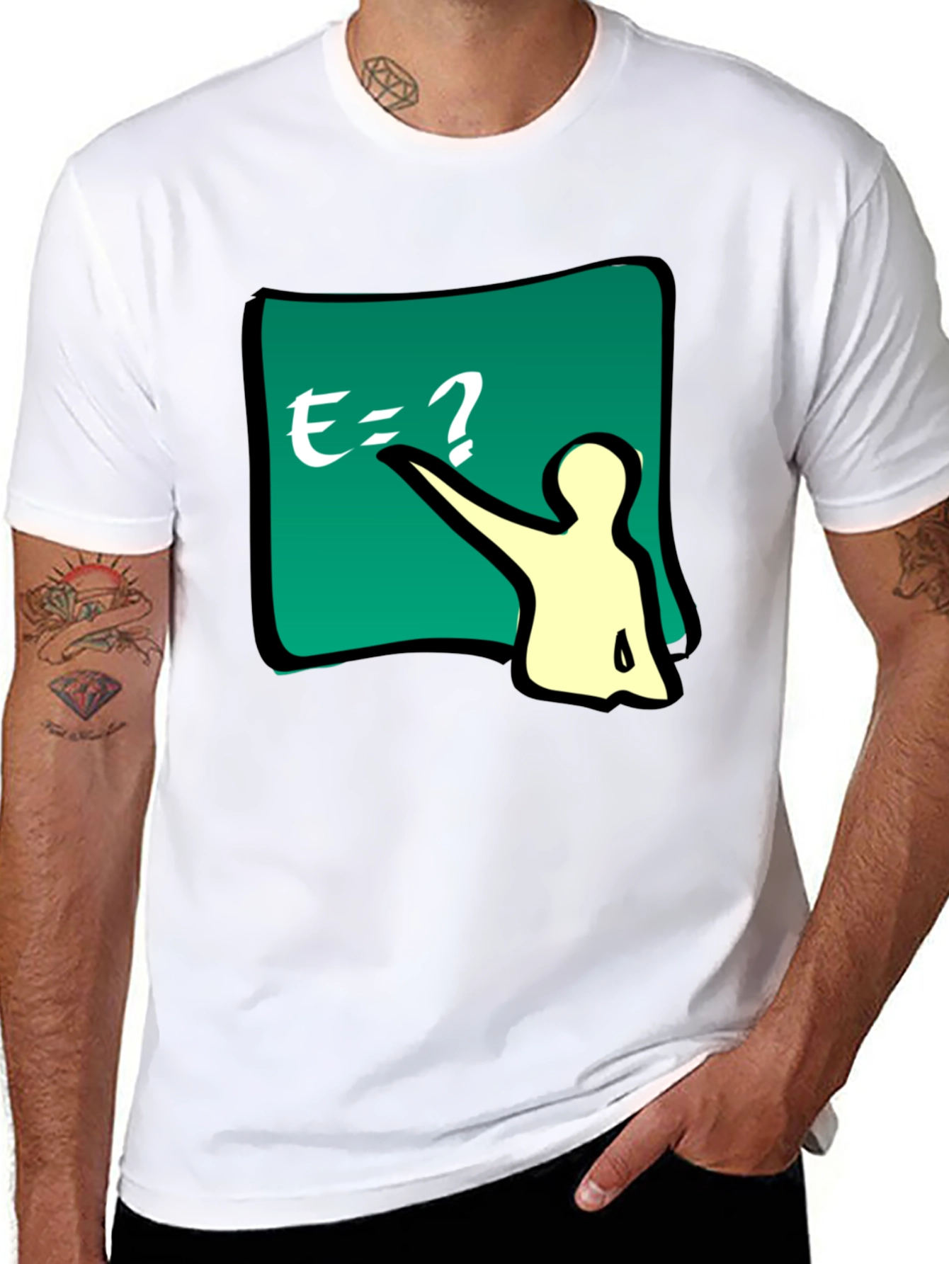 Math Teacher Graphic Tee - Black