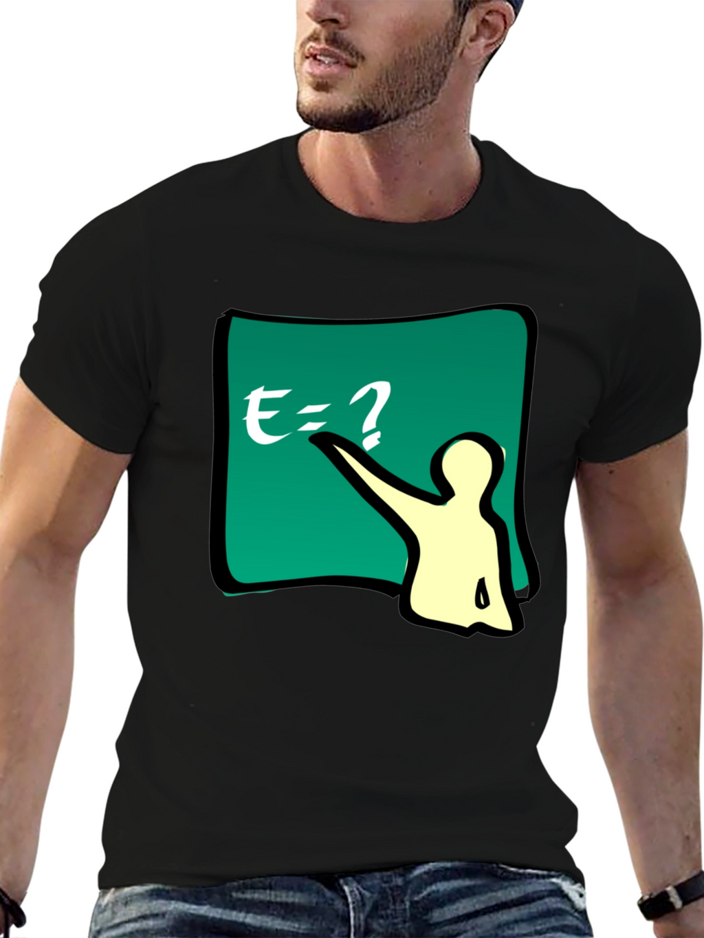 Math Teacher Graphic Tee - Black