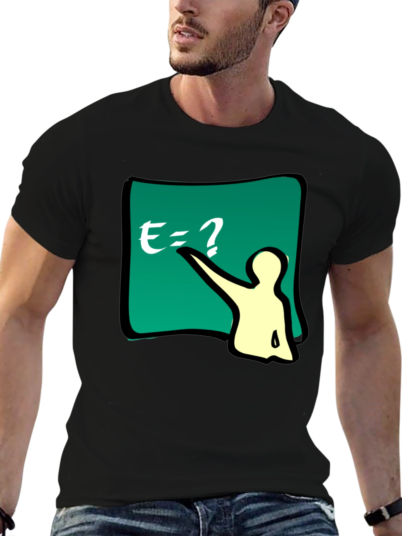 Math Teacher Graphic Tee - Black