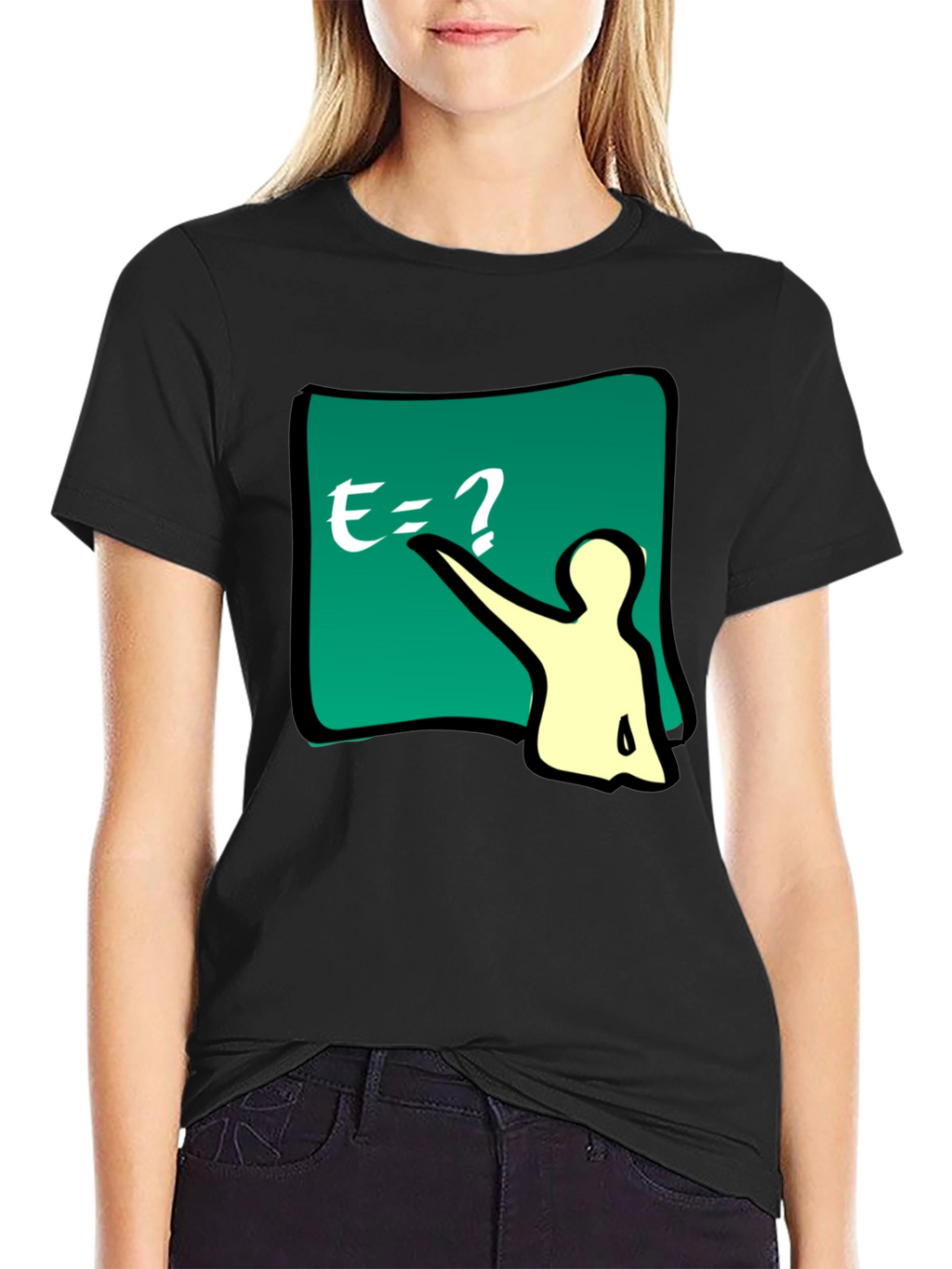 Math Teacher Graphic Tee - Black