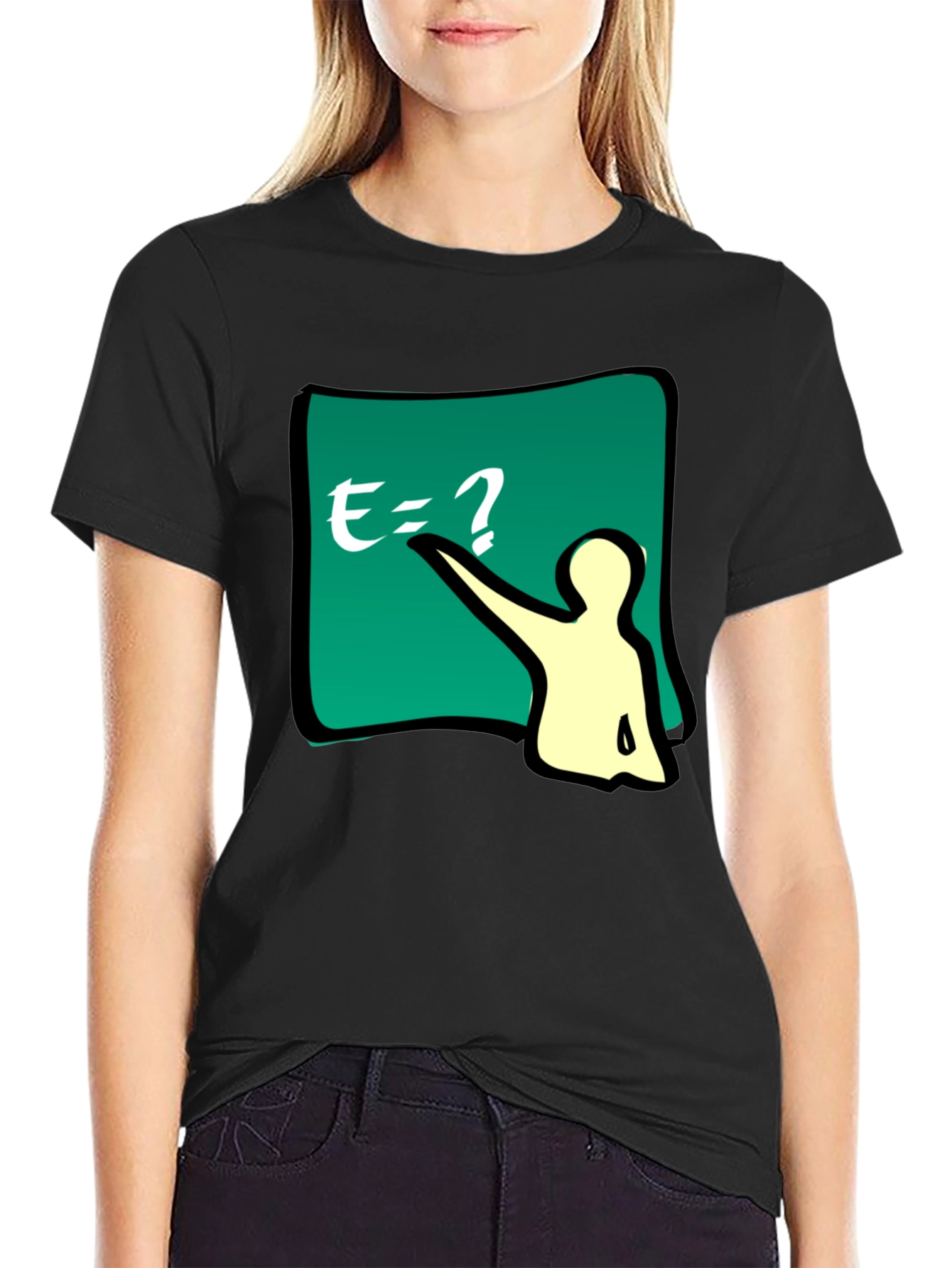 Math Teacher Graphic Tee - Black