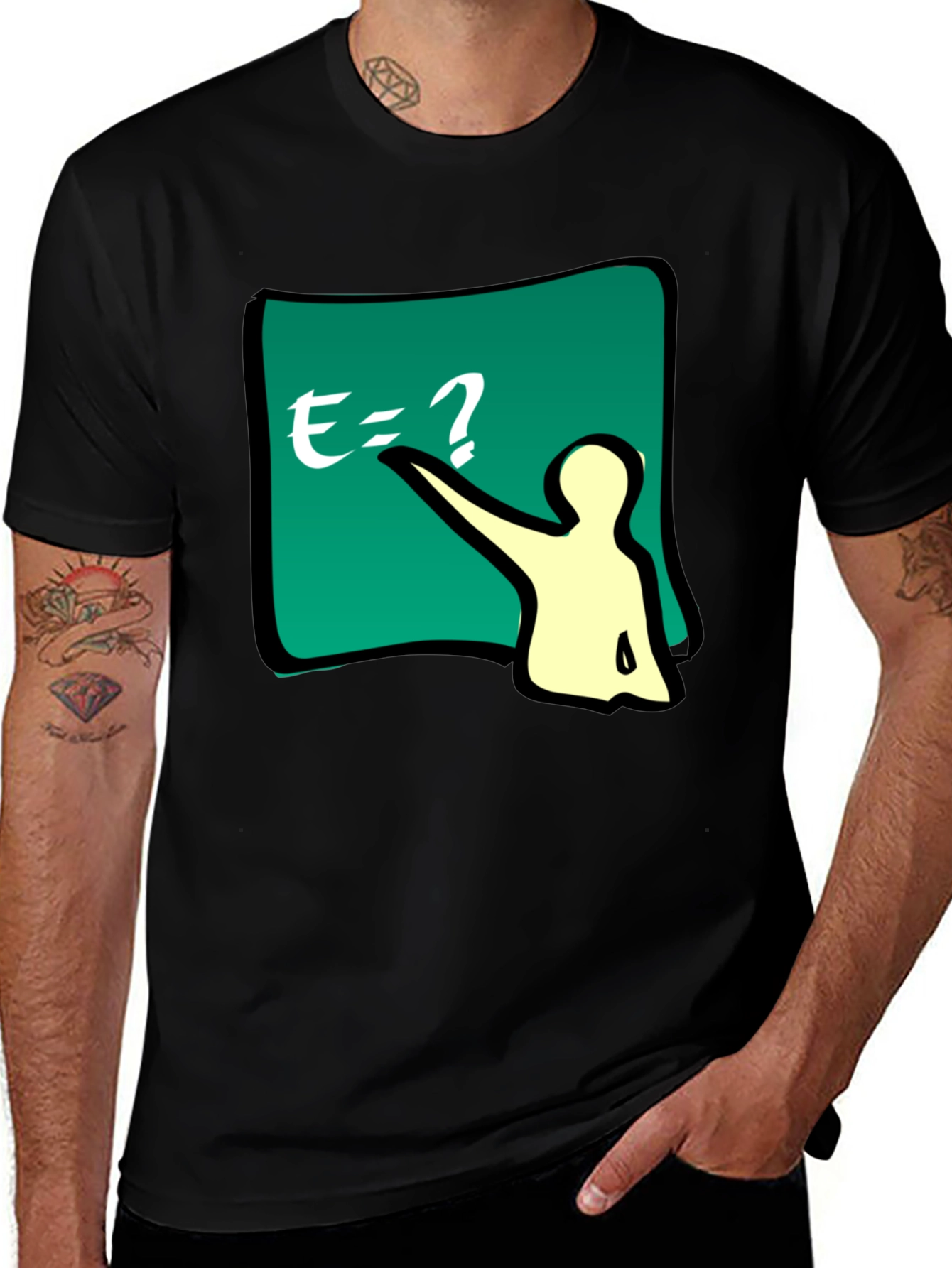 Math Teacher Graphic Tee - Black