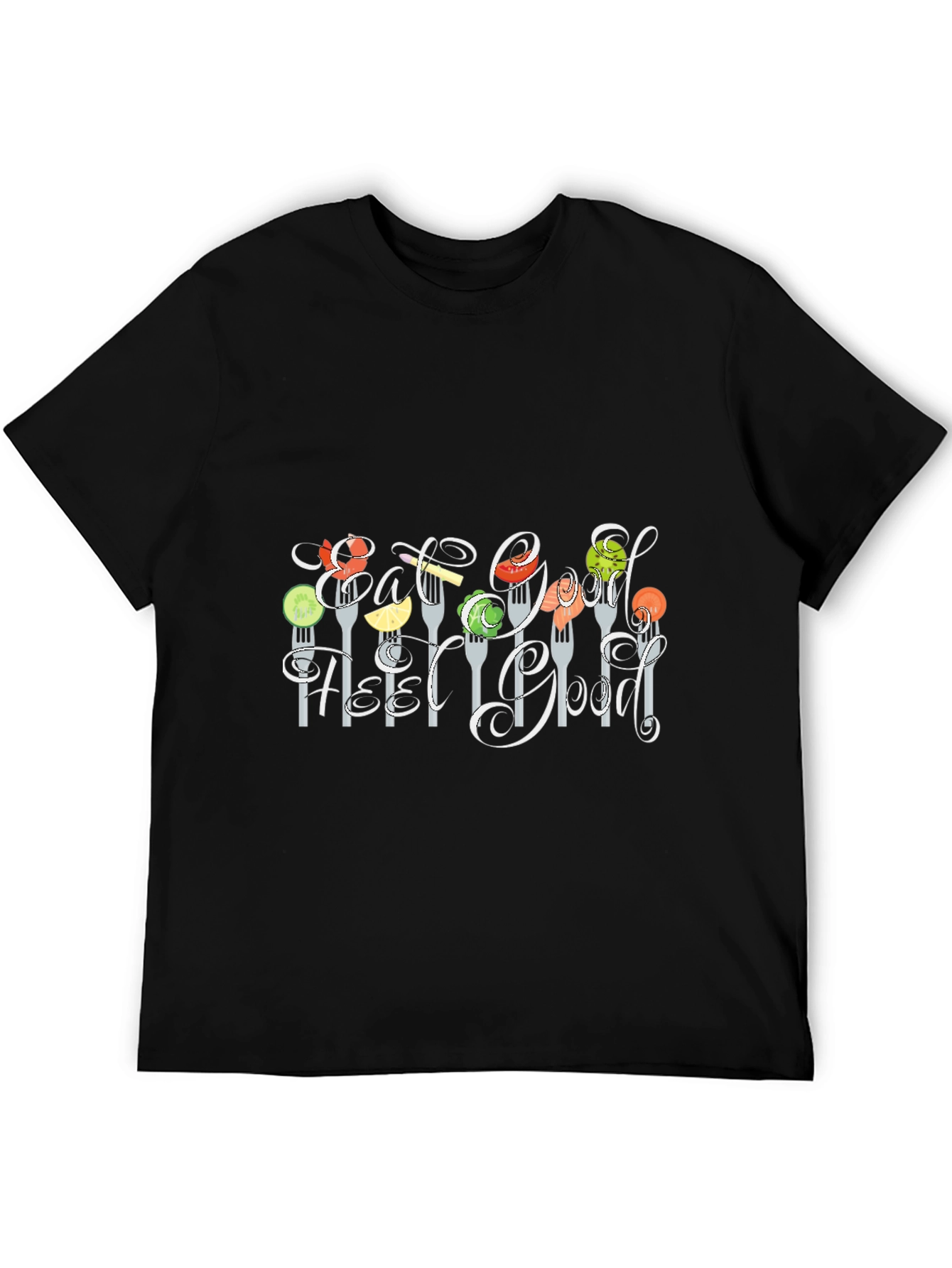Eat Good Feel Good T-Shirt Black