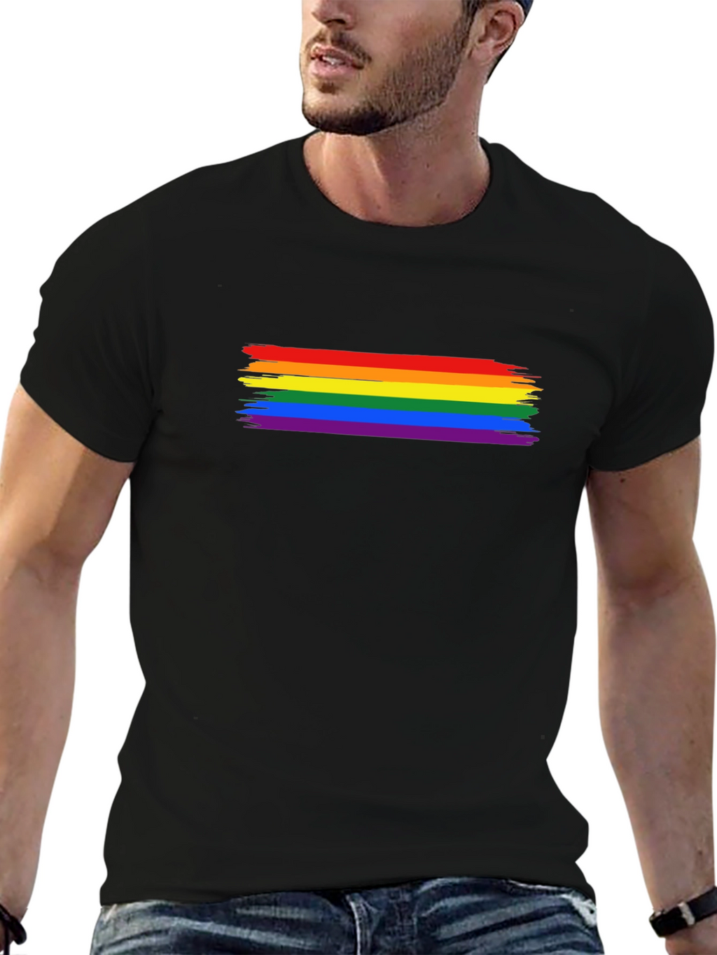 Pride Flag Brushstroke T-Shirt