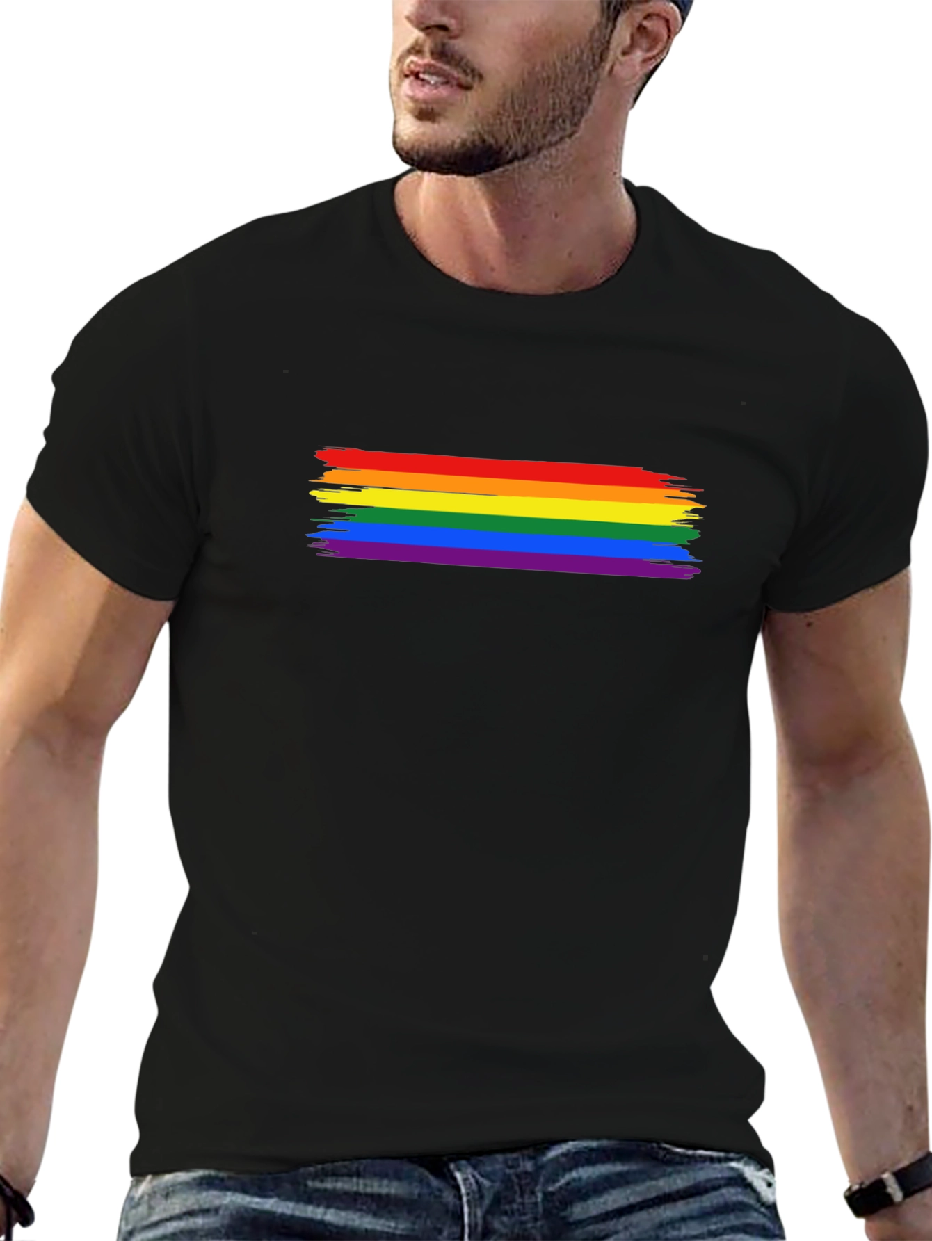 Pride Flag Brushstroke T-Shirt