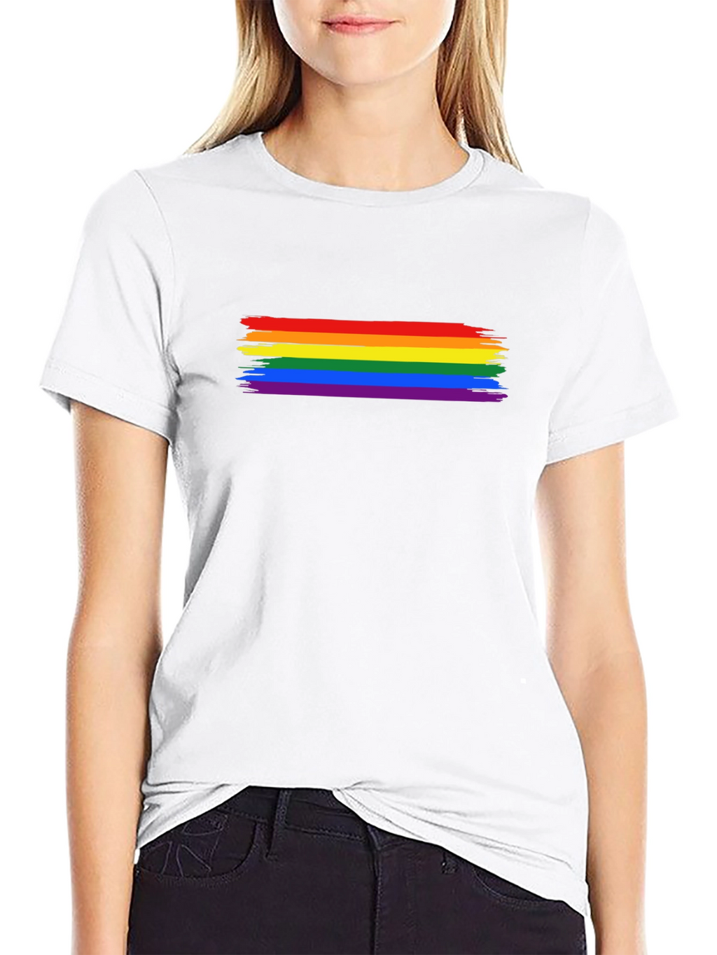 Pride Flag Brushstroke T-Shirt