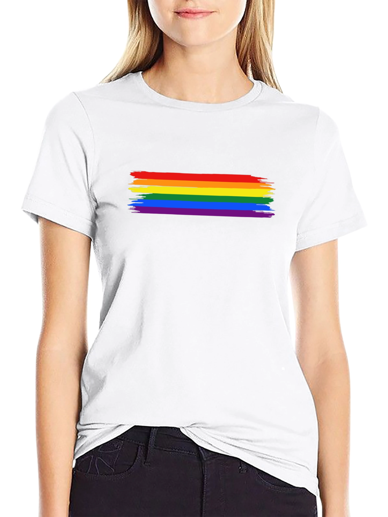 Pride Flag Brushstroke T-Shirt
