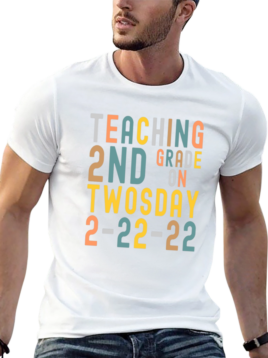 Teaching 2nd Grade on Twosday 2-22-22 T-Shirt
