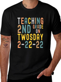 Teaching 2nd Grade on Twosday 2-22-22 T-Shirt