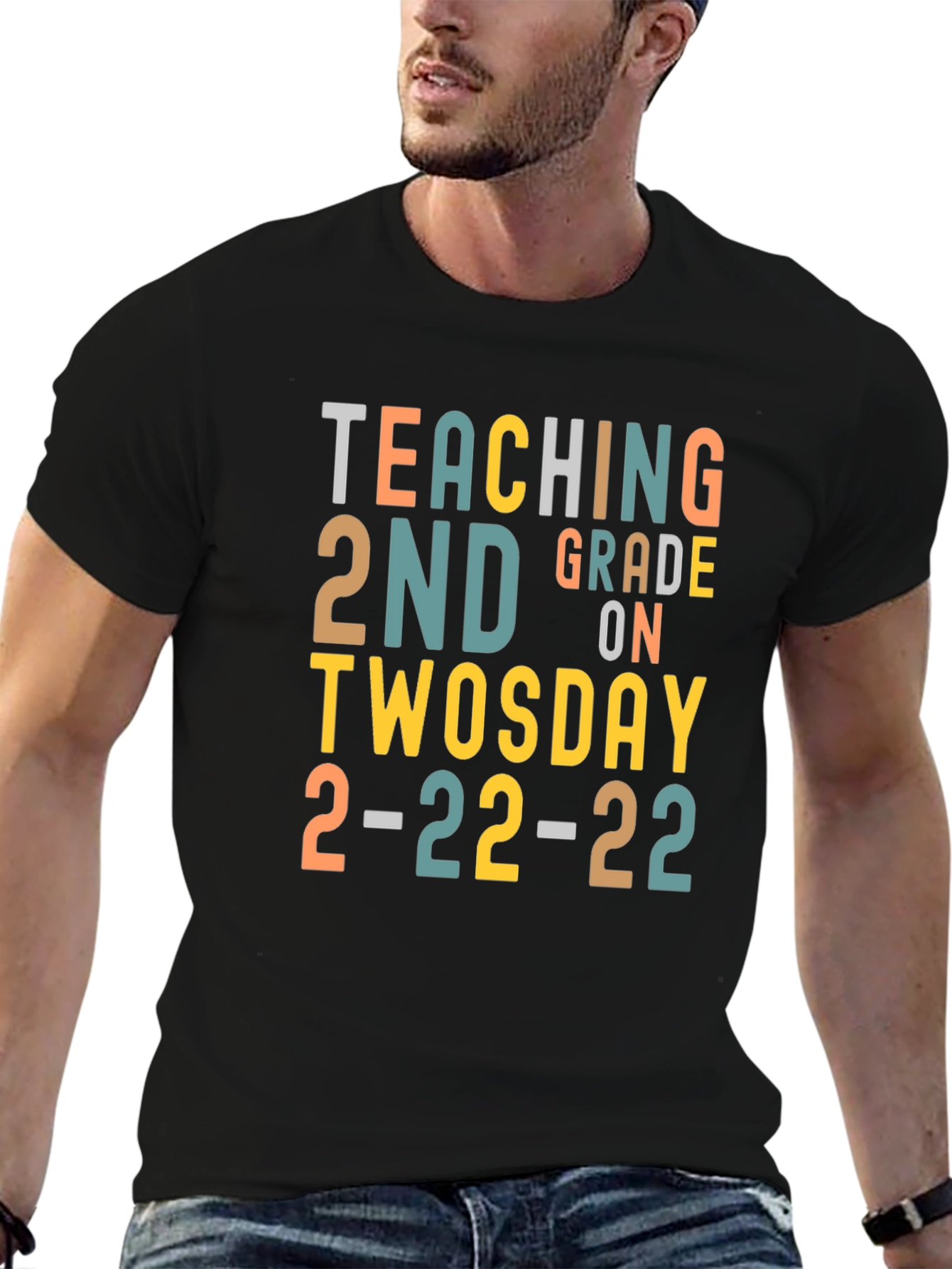 Teaching 2nd Grade on Twosday 2-22-22 T-Shirt