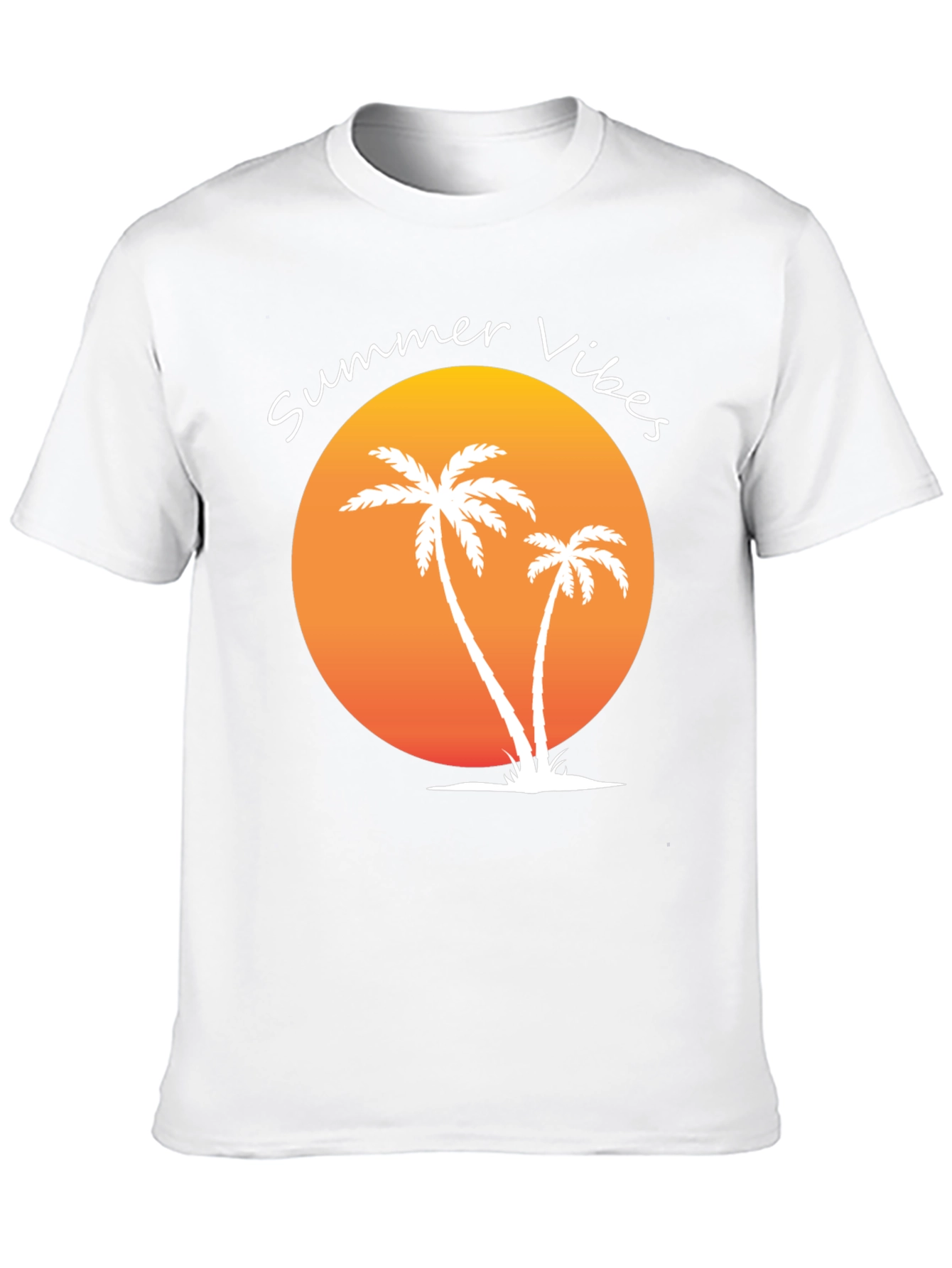Summer Vibes Palm Tree Graphic Tee