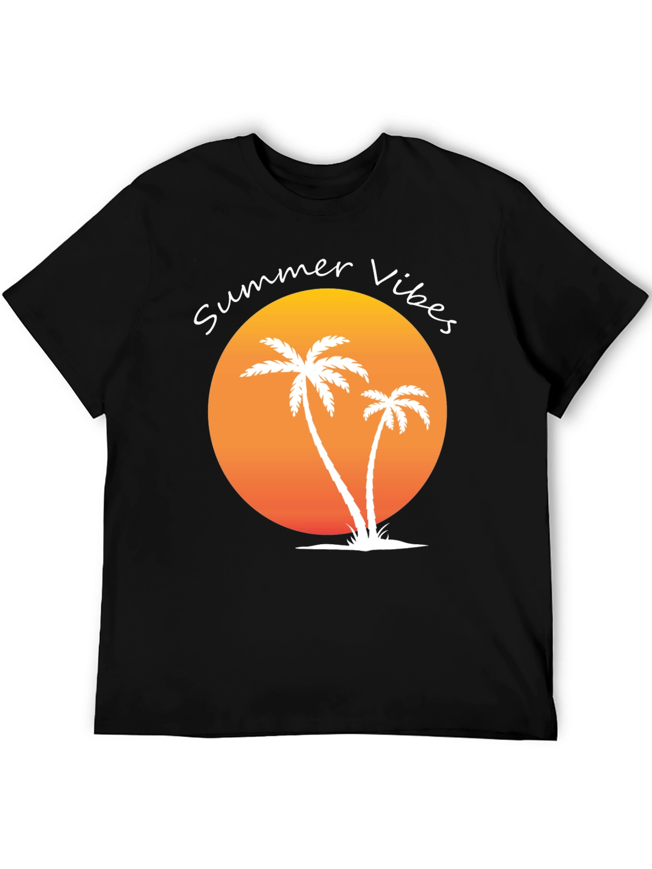 Summer Vibes Palm Tree Graphic Tee