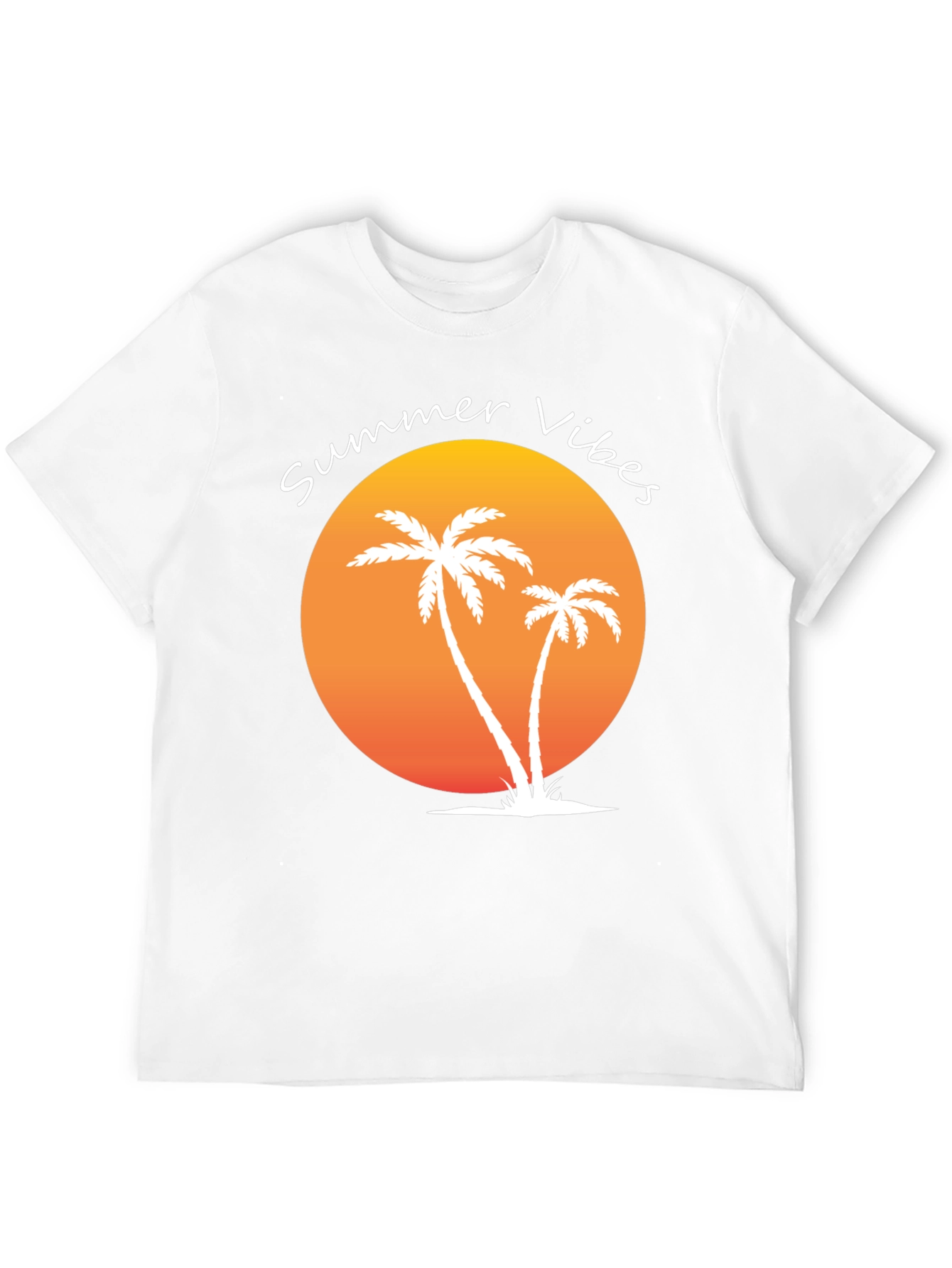 Summer Vibes Palm Tree Graphic Tee