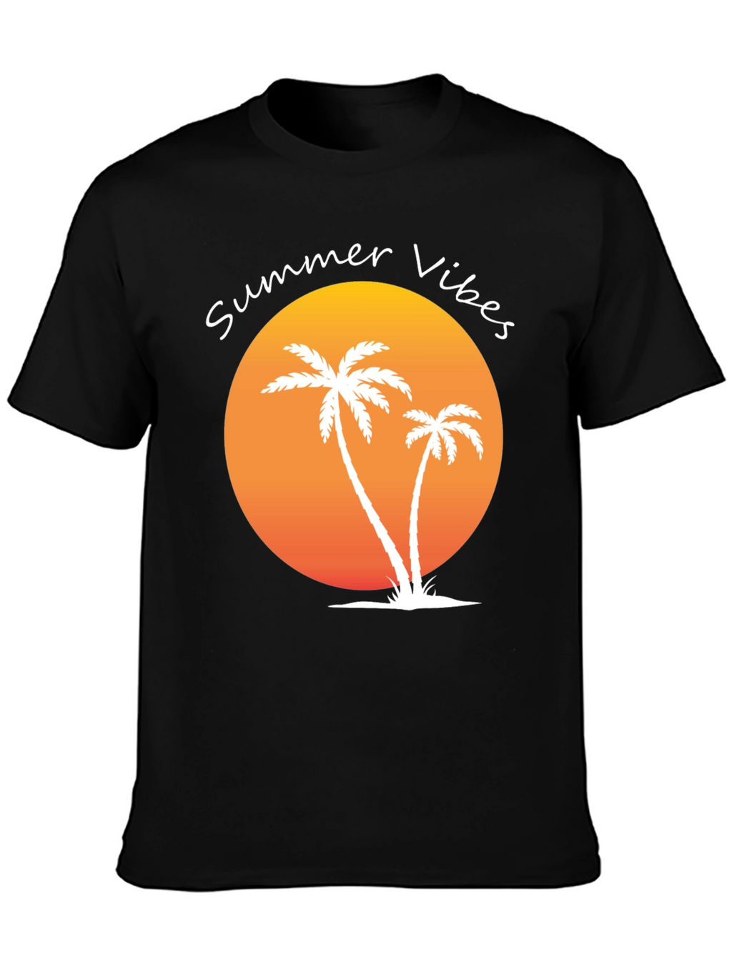 Summer Vibes Palm Tree Graphic Tee