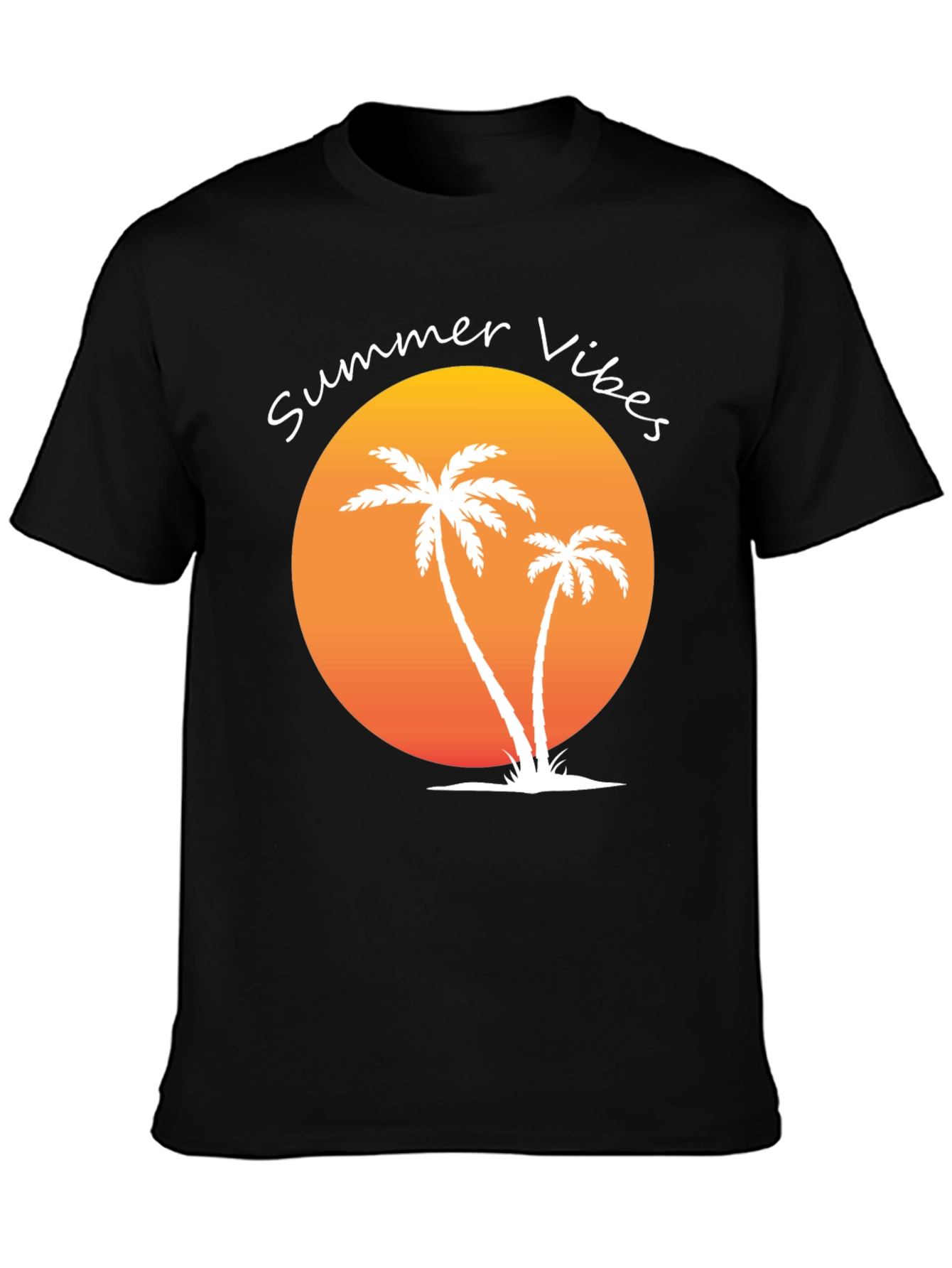 Summer Vibes Palm Tree Graphic Tee