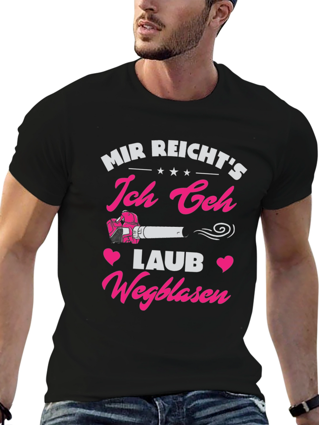 Funny German Leaf Blower T-Shirt - Mir Reichts