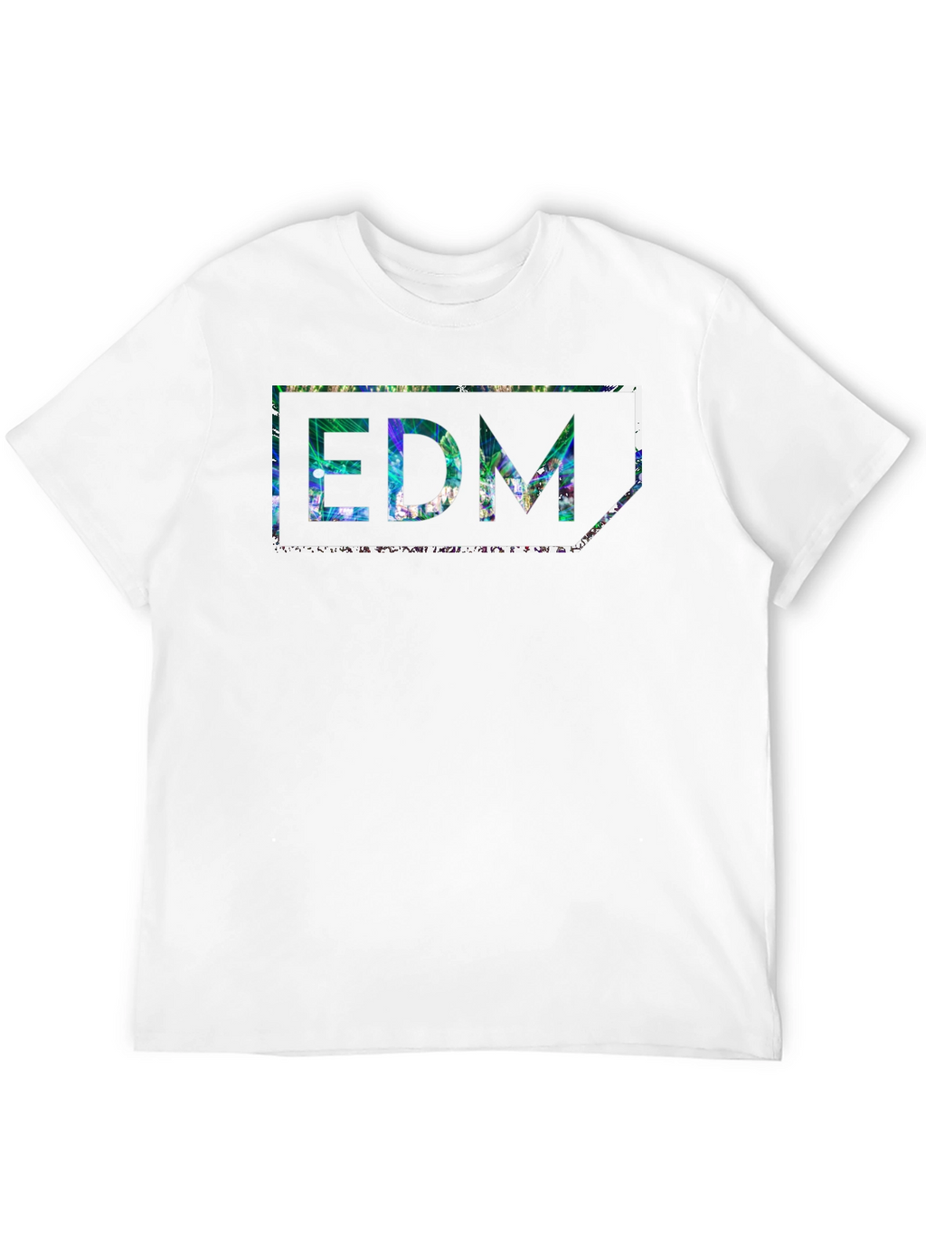 EDM Graphic Print Black T-Shirt