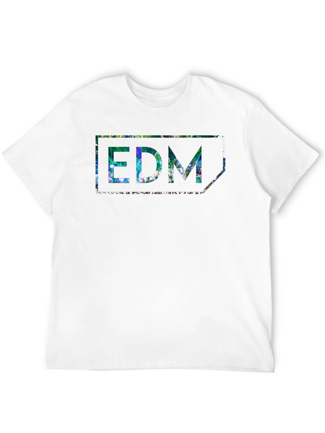 EDM Graphic Print Black T-Shirt