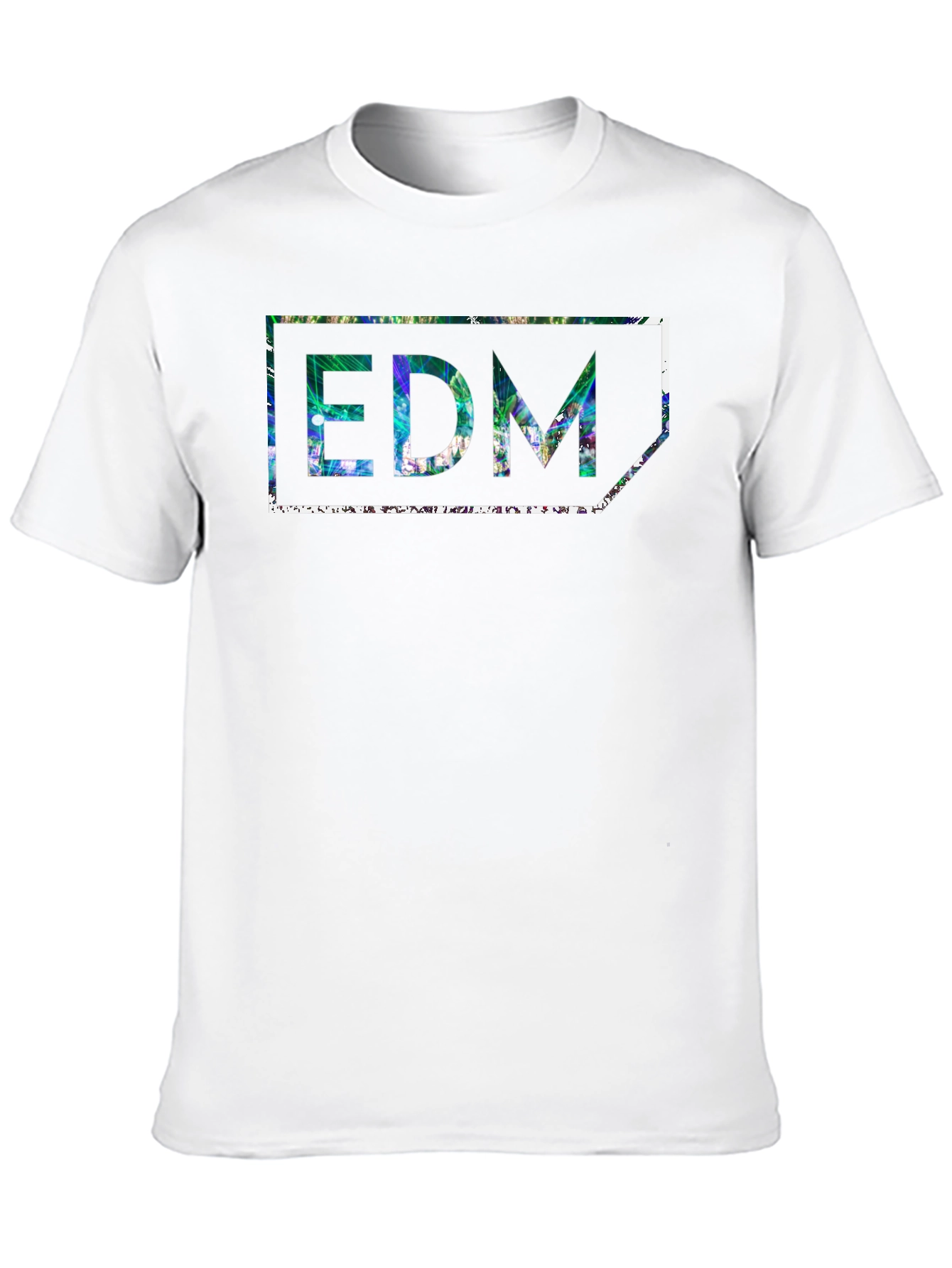 EDM Graphic Print Black T-Shirt