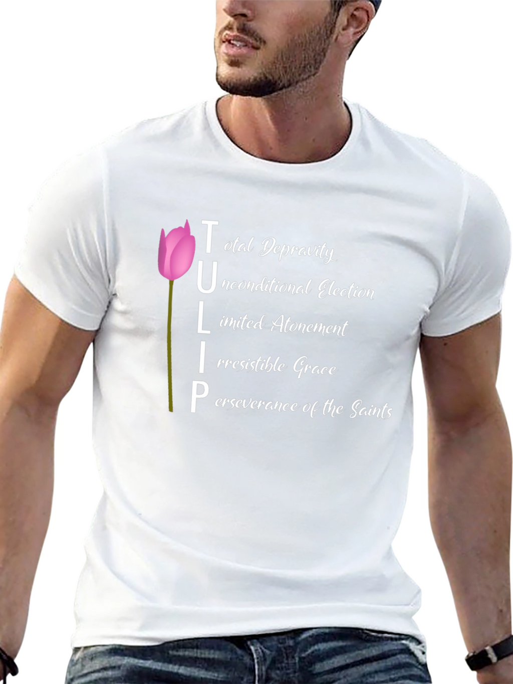 TULIP Theology Black T-Shirt