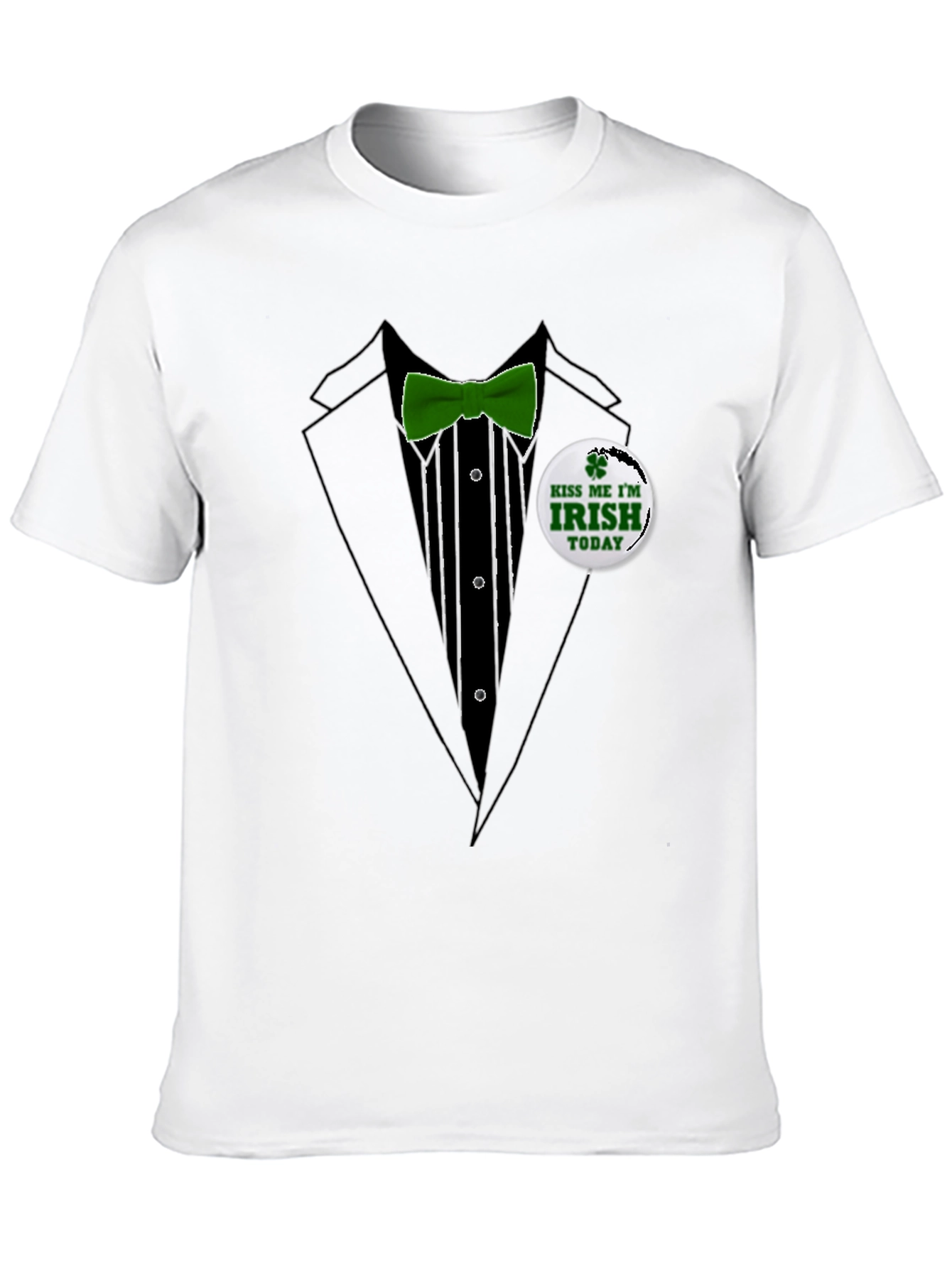 St. Patricks Day Tuxedo T-Shirt - Kiss Me Im Irish
