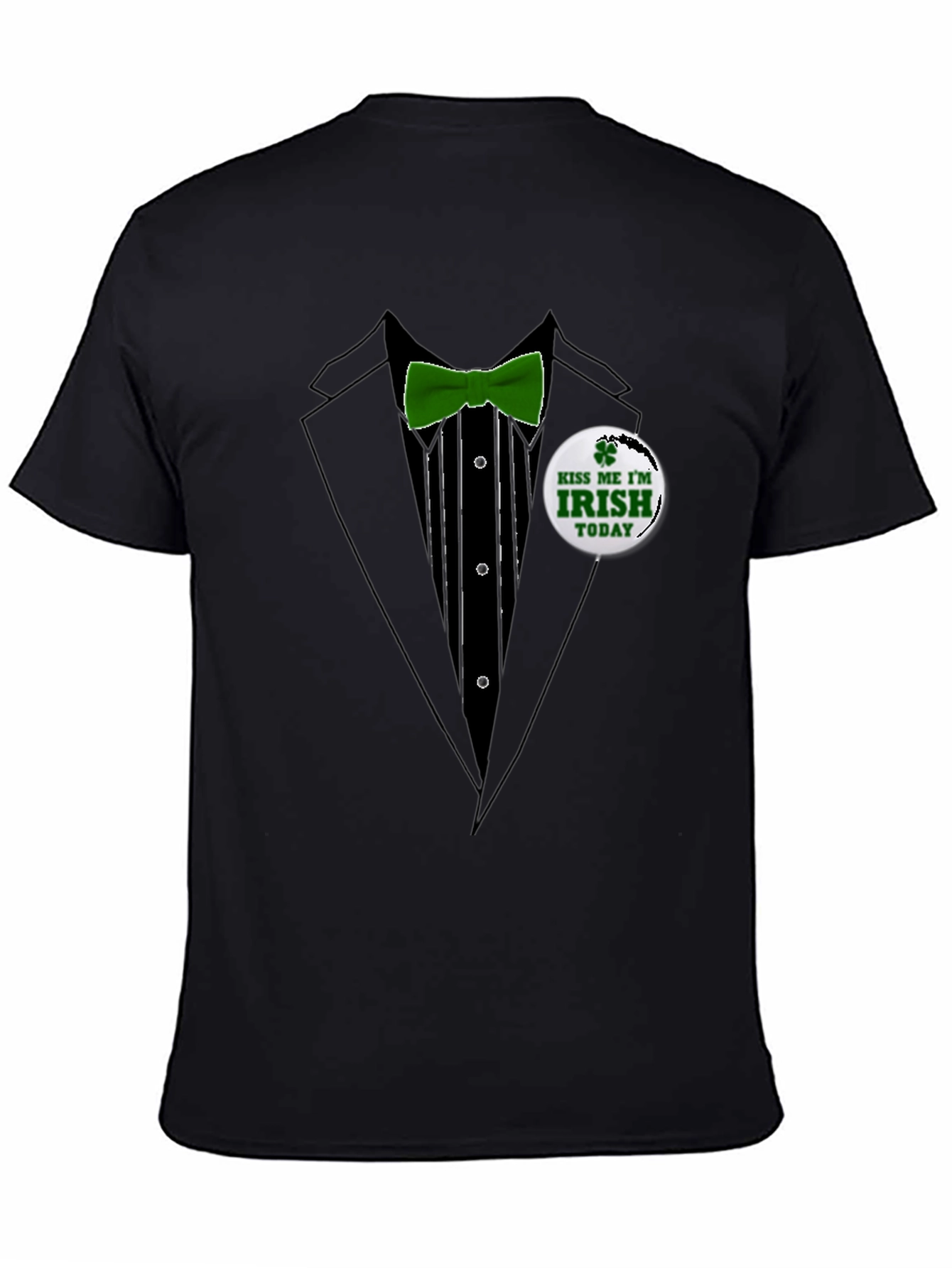 St. Patricks Day Tuxedo T-Shirt - Kiss Me Im Irish