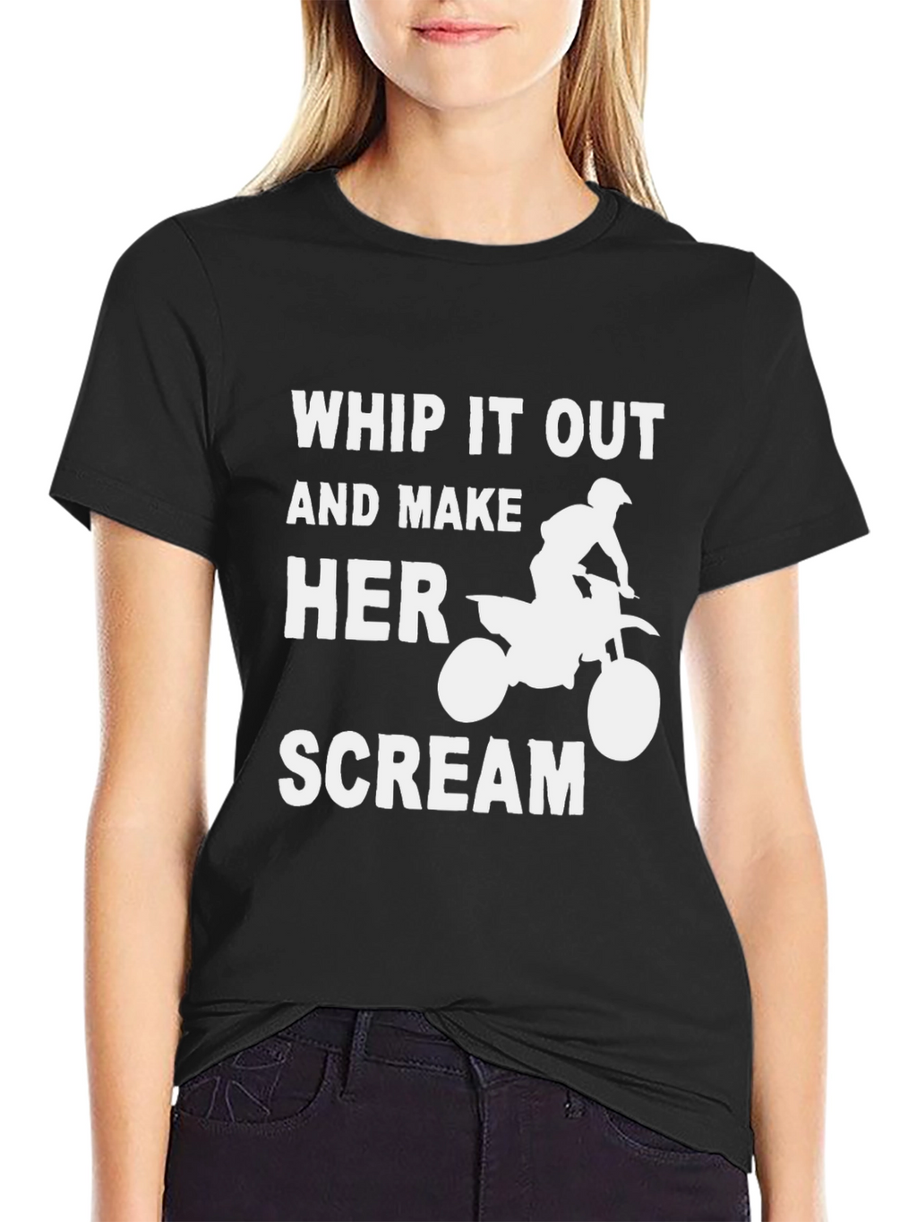 Whip It Out Dirt Bike Graphic T-Shirt