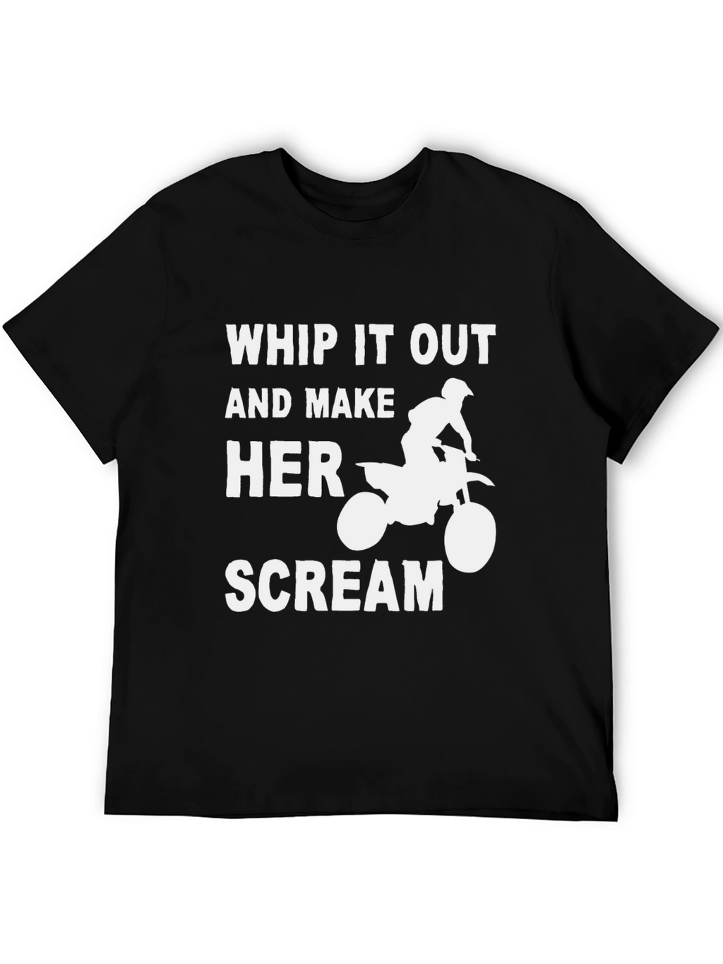 Whip It Out Dirt Bike Graphic T-Shirt