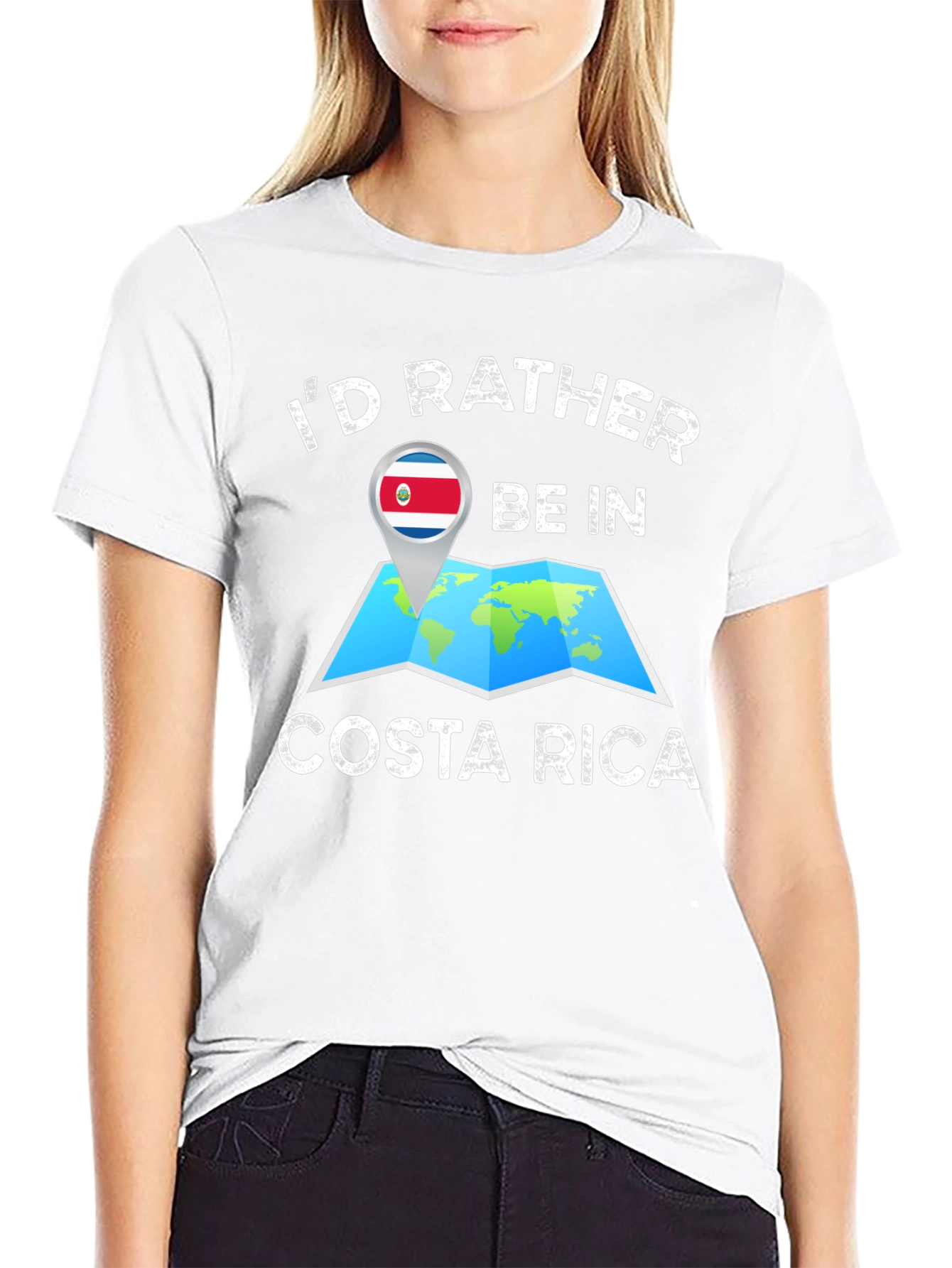 Costa Rica Map T-Shirt - Travel Destination Tee