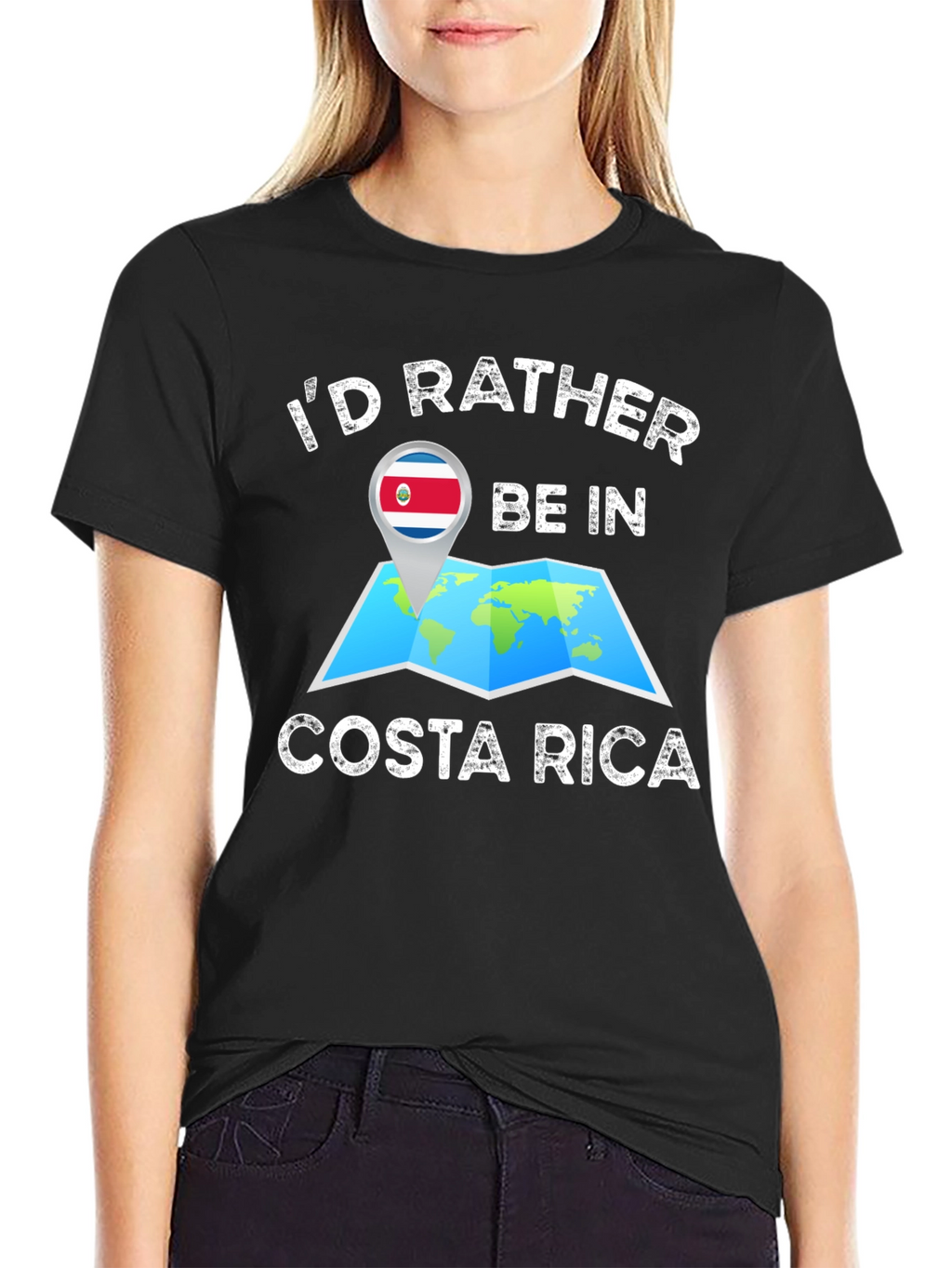 Costa Rica Map T-Shirt - Travel Destination Tee
